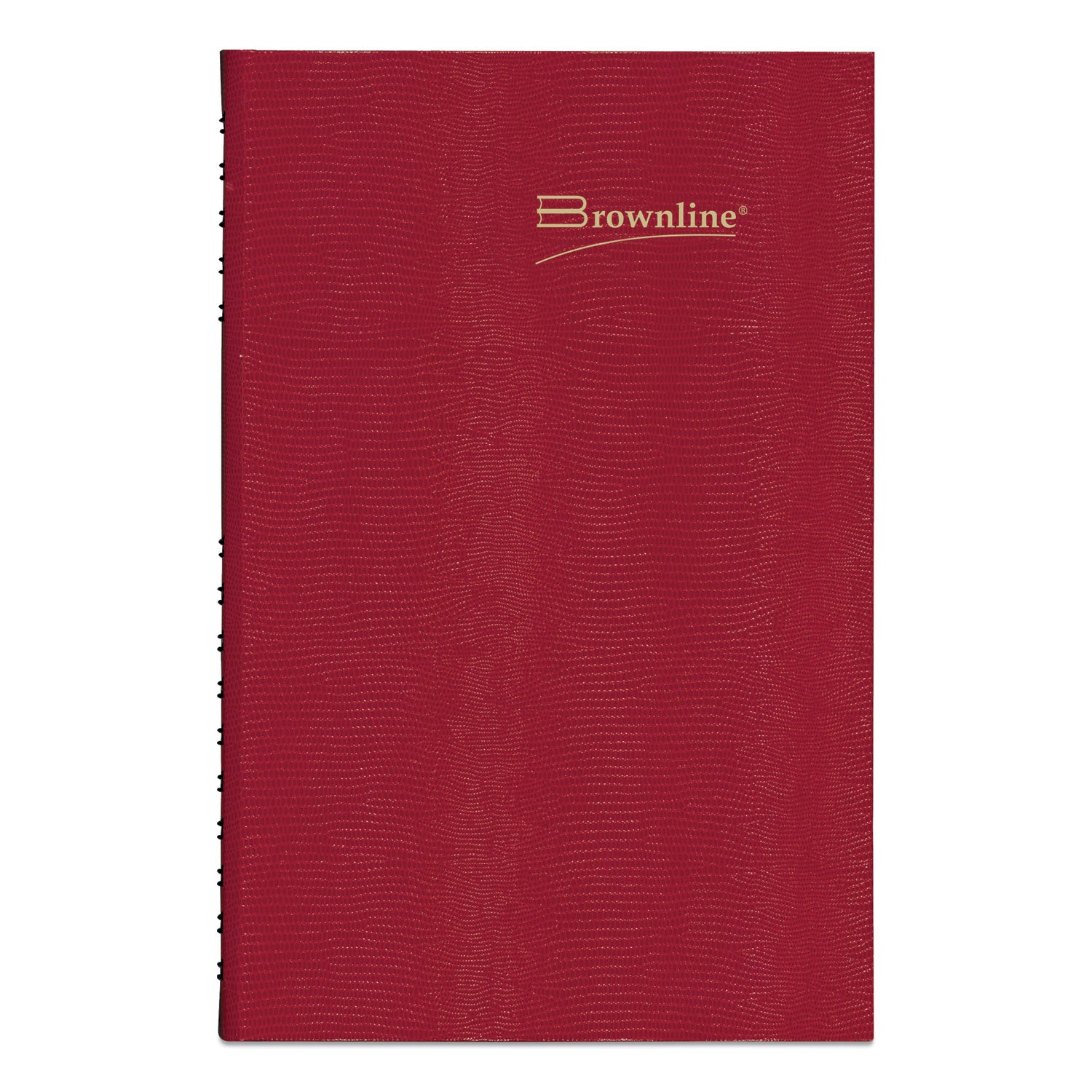 Brownline® CoilPro Daily Planner, 10 x 7.88, Red Cover, 12-Month (Jan to Dec): 2025