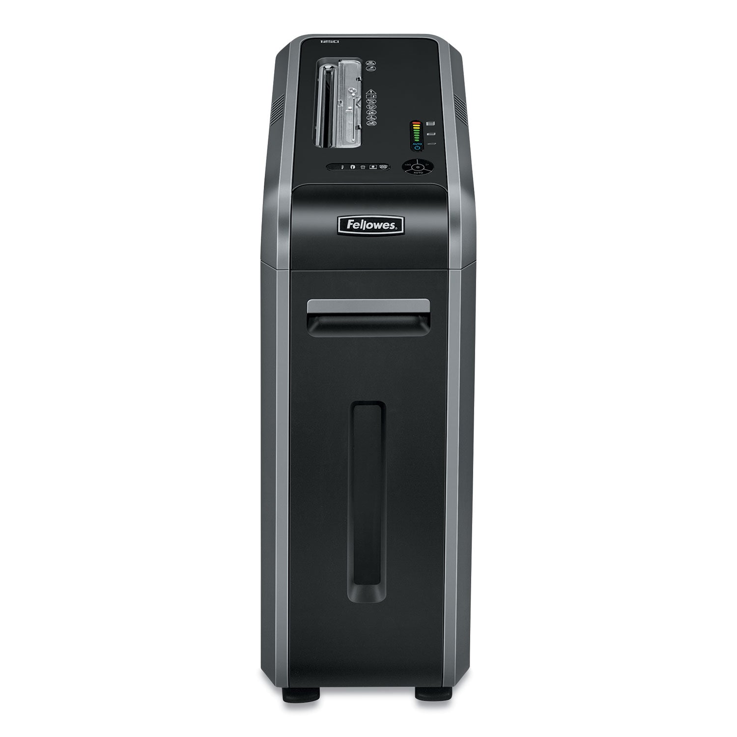 Fellowes® Powershred 125ci 100% Jam Proof Cross-Cut Shredder, 20 Manual Sheet Capacity