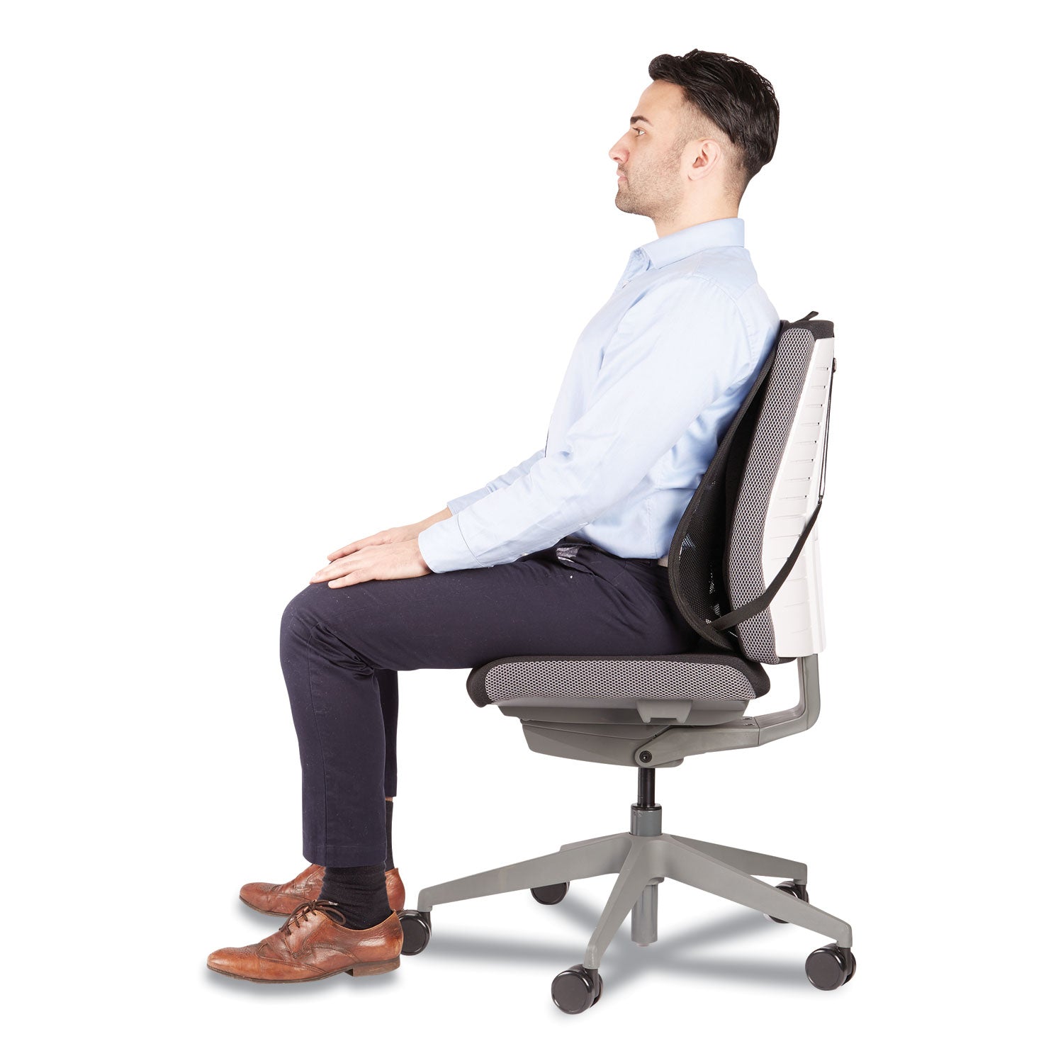 Fellowes® Office Suites Mesh Back Support, 17.3 X 5.56 X 20.18, Black