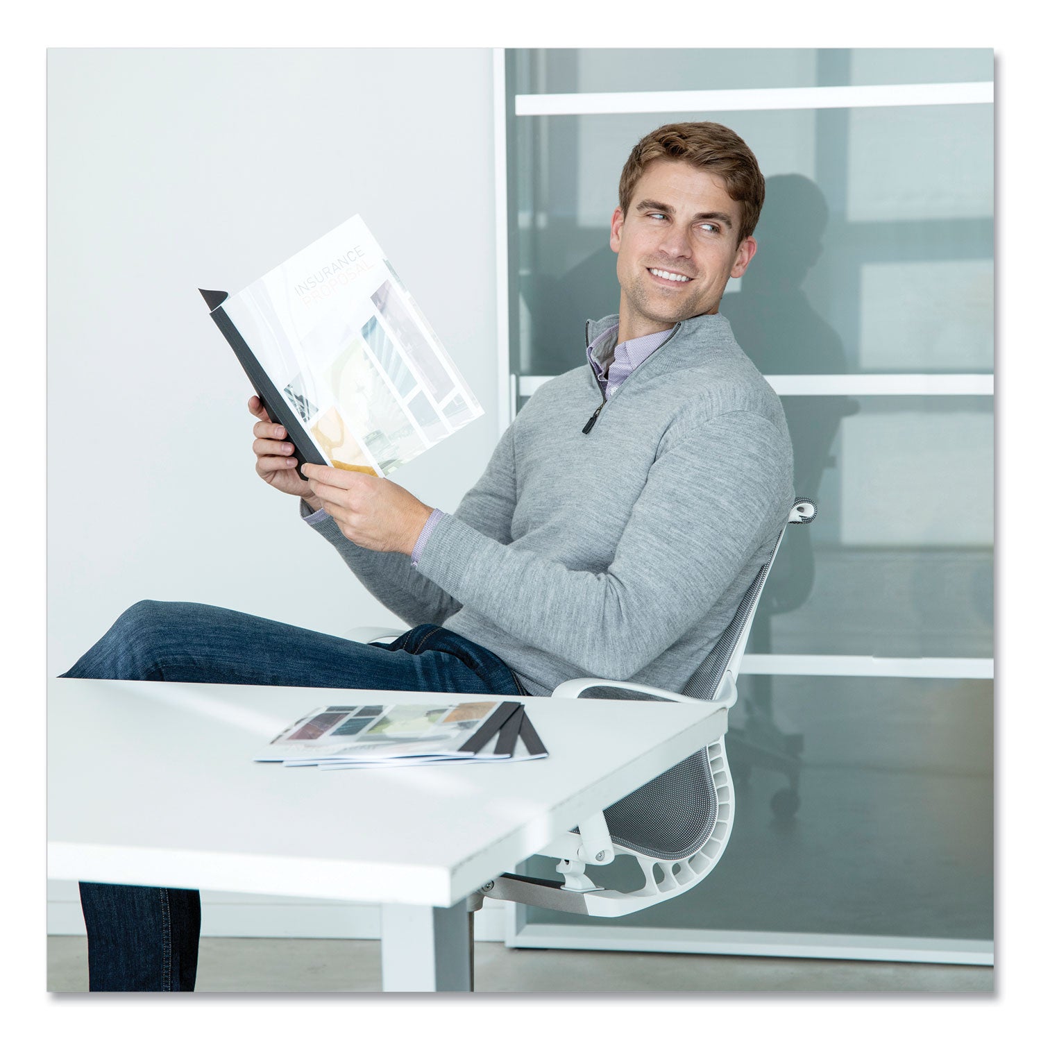 Fellowes® Thermal Binding System Presentation Covers, Clear, 121 to 180 Sheet Capacity, 11 x 8.5, Unpunched, 10/Pack