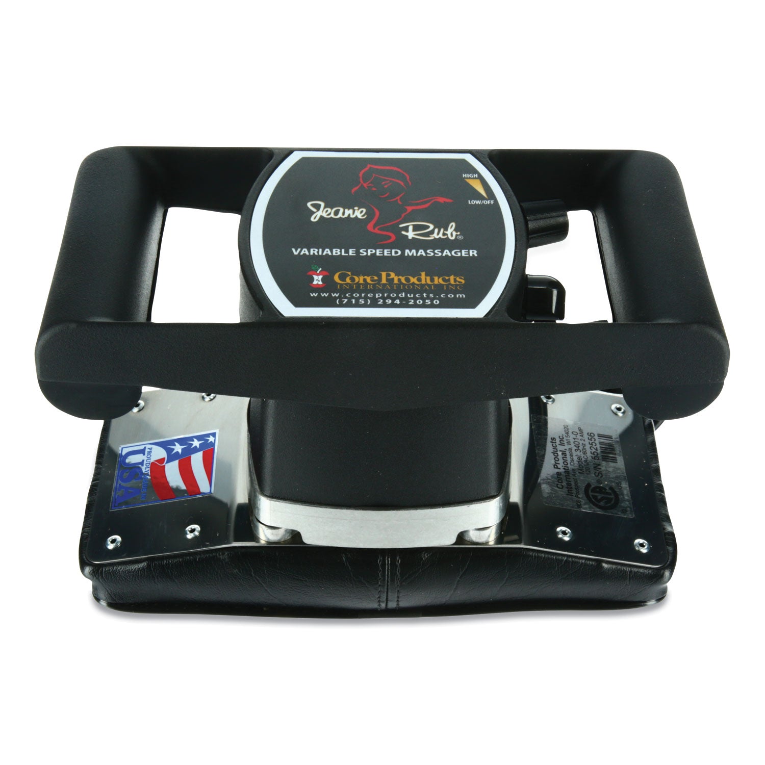 Jeanie Rub® Jeanie Rub Massagers, 3 X 3 X 24, 1400 To 4600 Rpm, Red/black