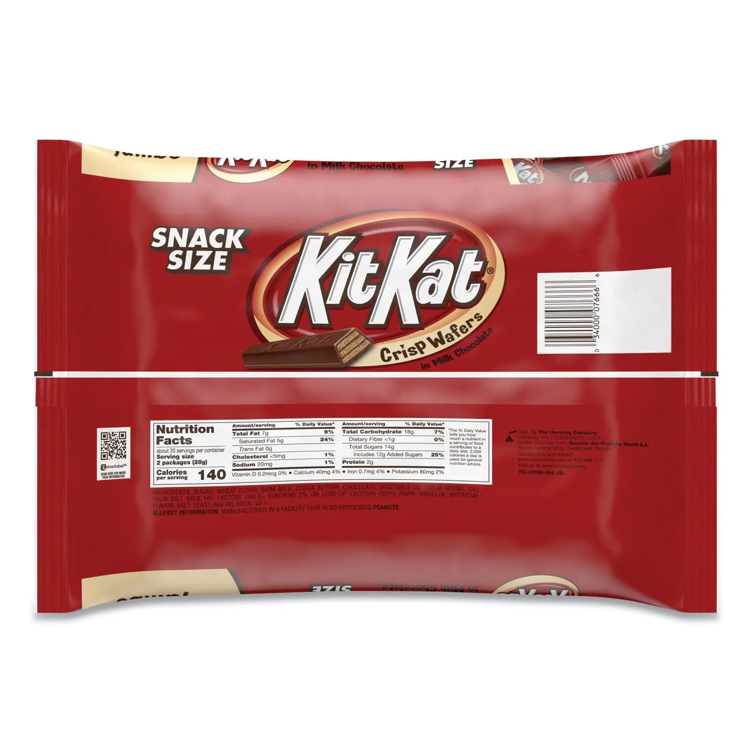 Snack Size, Crisp Wafers in Milk Chocolate, 20.1 oz Bag Kit Kat® Flipcost