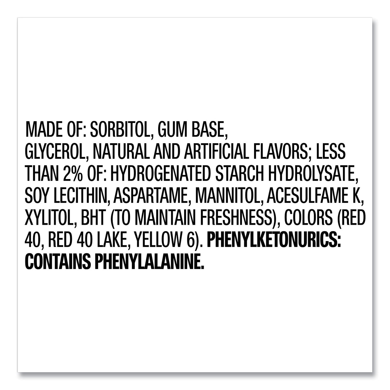 Orbit® Sugar-Free Chewing Gum, Bubblemint, 12/box