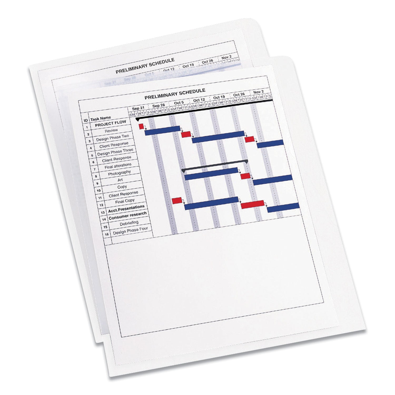 Avery® Heavy-Duty Plastic Sleeves, Letter Size, Clear, 12/pack