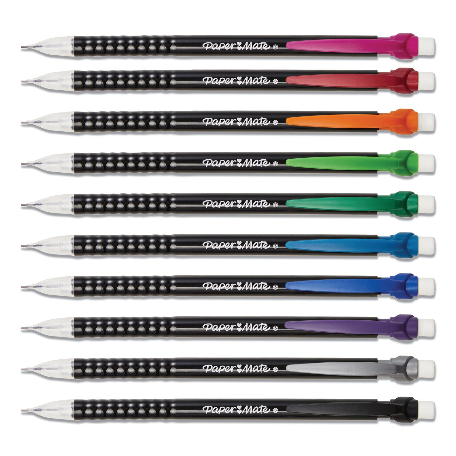 Paper Mate® Write Bros Mechanical Pencil, 0.7 mm, HB (#2), Black Lead, Assorted Barrel Colors, 24/Pack