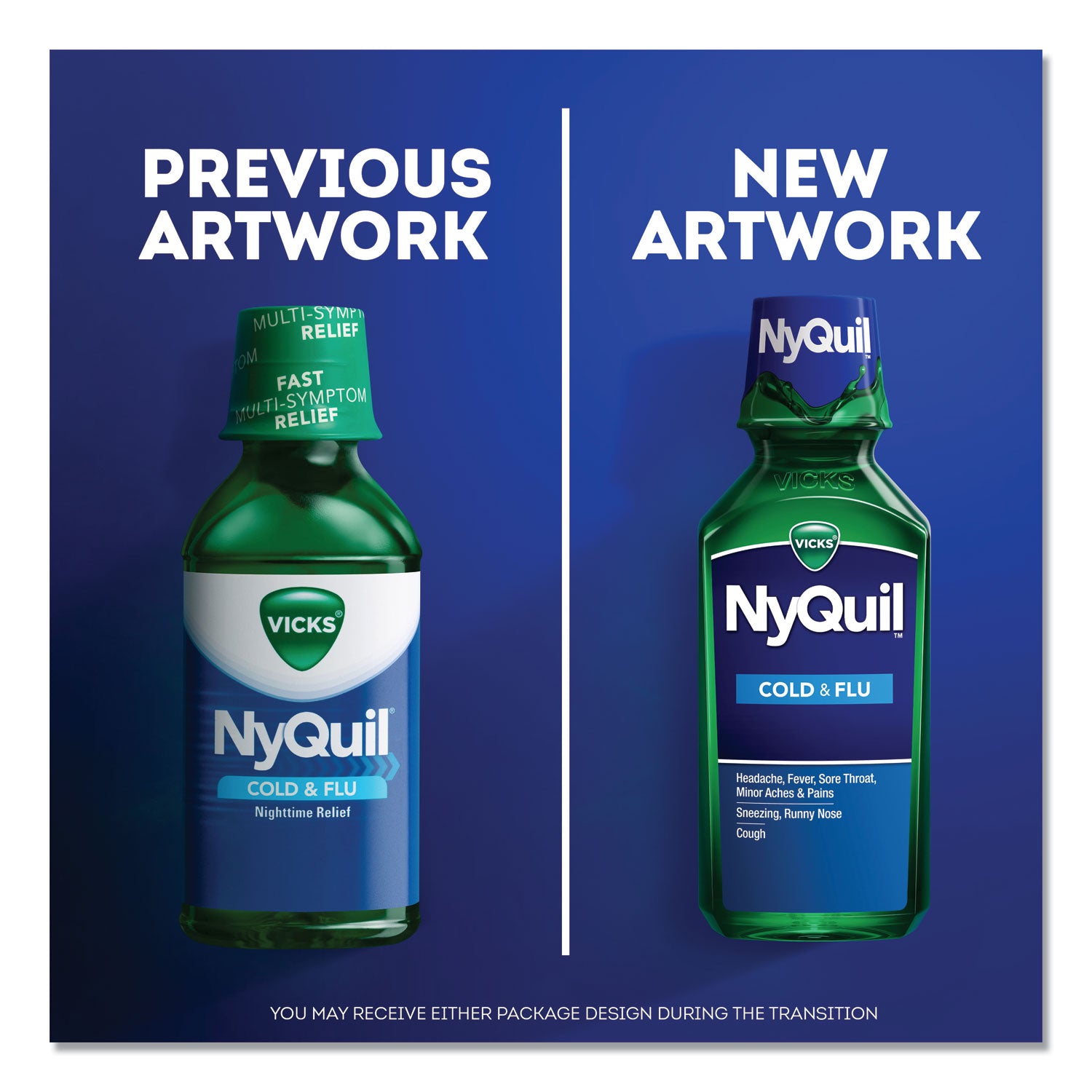 Vicks® Nyquil Cold And Flu Nighttime Liquid, 12 Oz Bottle, 12/carton