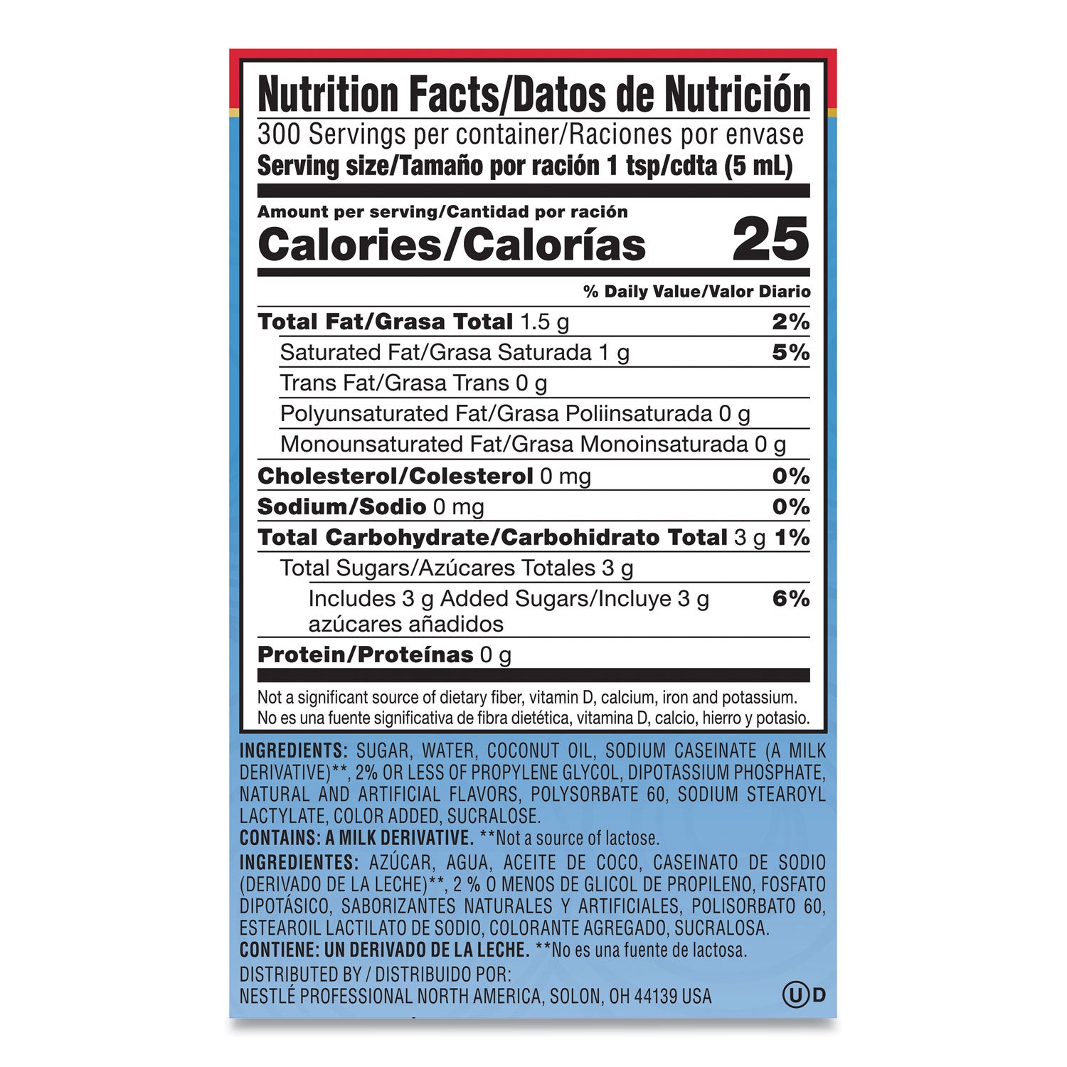 Coffee mate® Liquid Coffee Creamer, French Vanilla, 1.5 L Pump Bottle