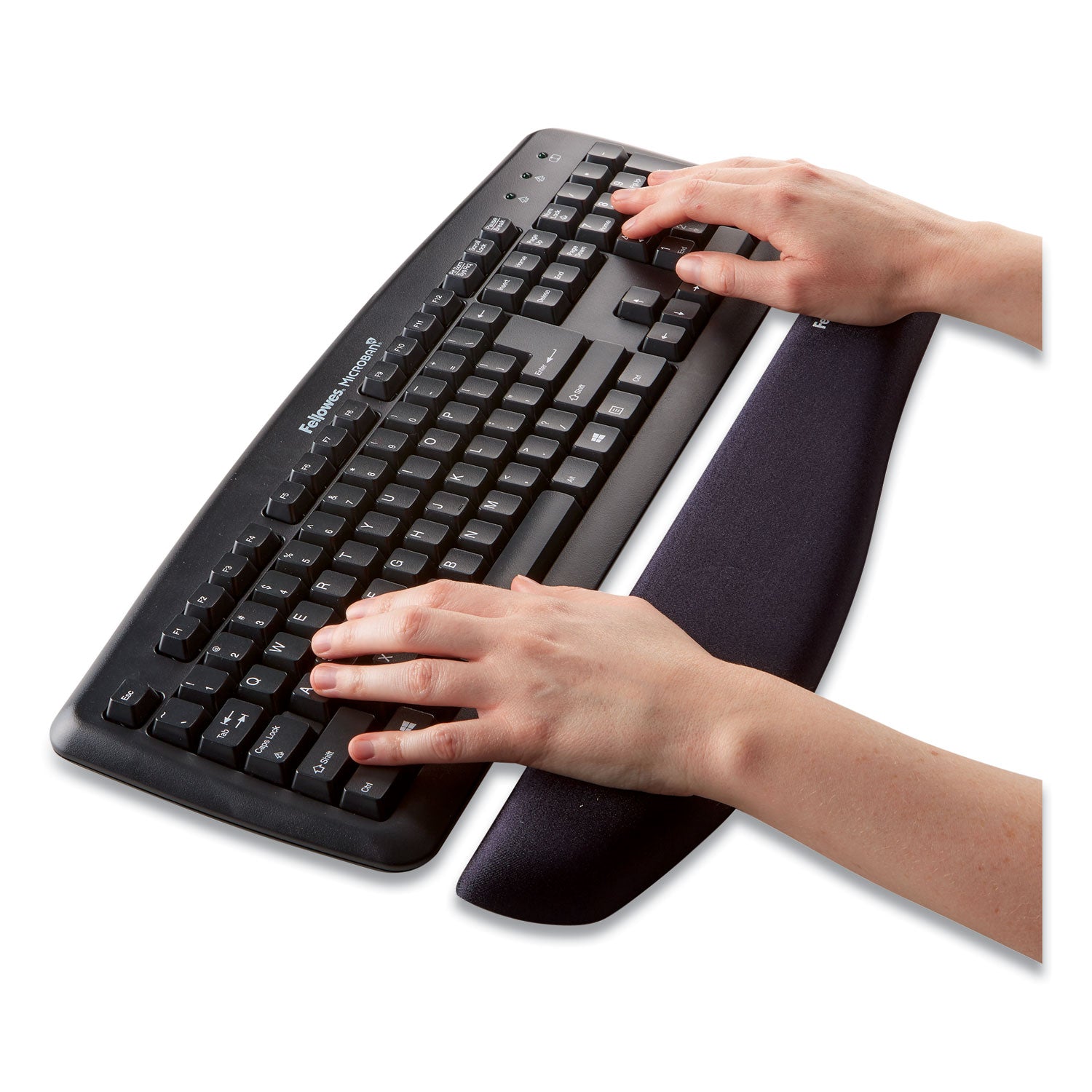 Fellowes® PlushTouch Keyboard Wrist Rest, 18.12 x 3.19, Graphite