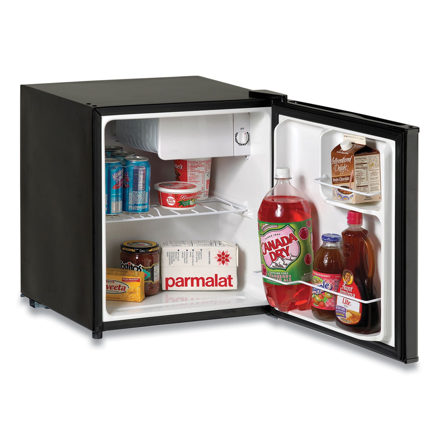 Avanti 1.6 Cubic Ft. Compact Refrigerator with Chiller Compartment, Black