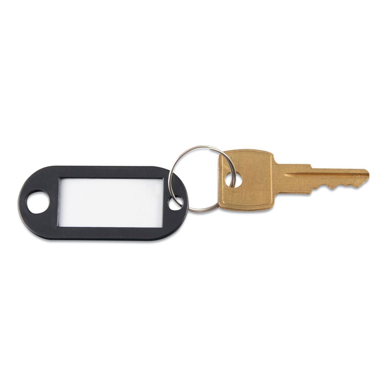 Advantus Key Tags Label Window, 0.88 X 0.19 X 2, Black, 6/pack