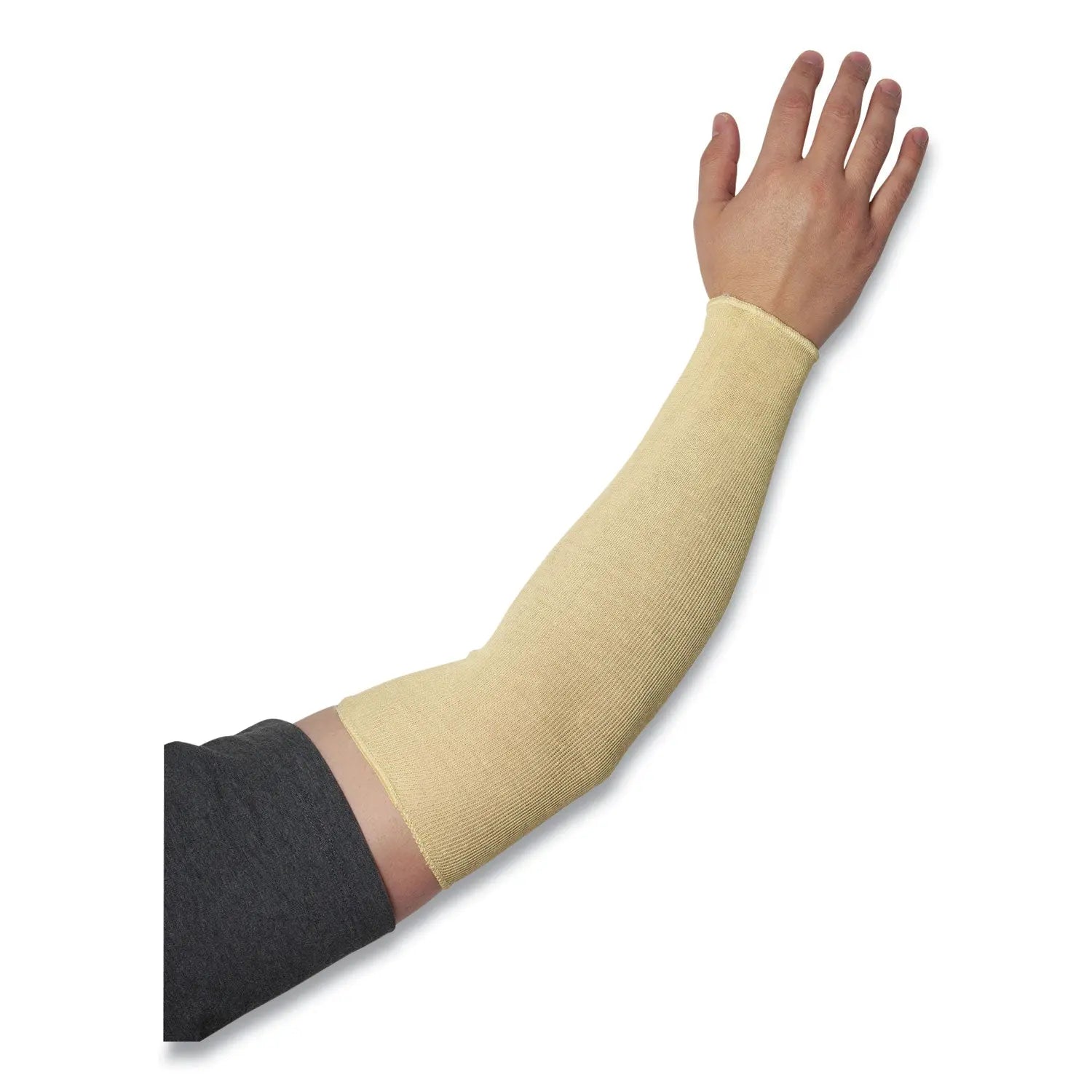 KutGard® Knitted Kevlar Sleeve, 2-Ply, 18", Tan KutGard® Flipcost