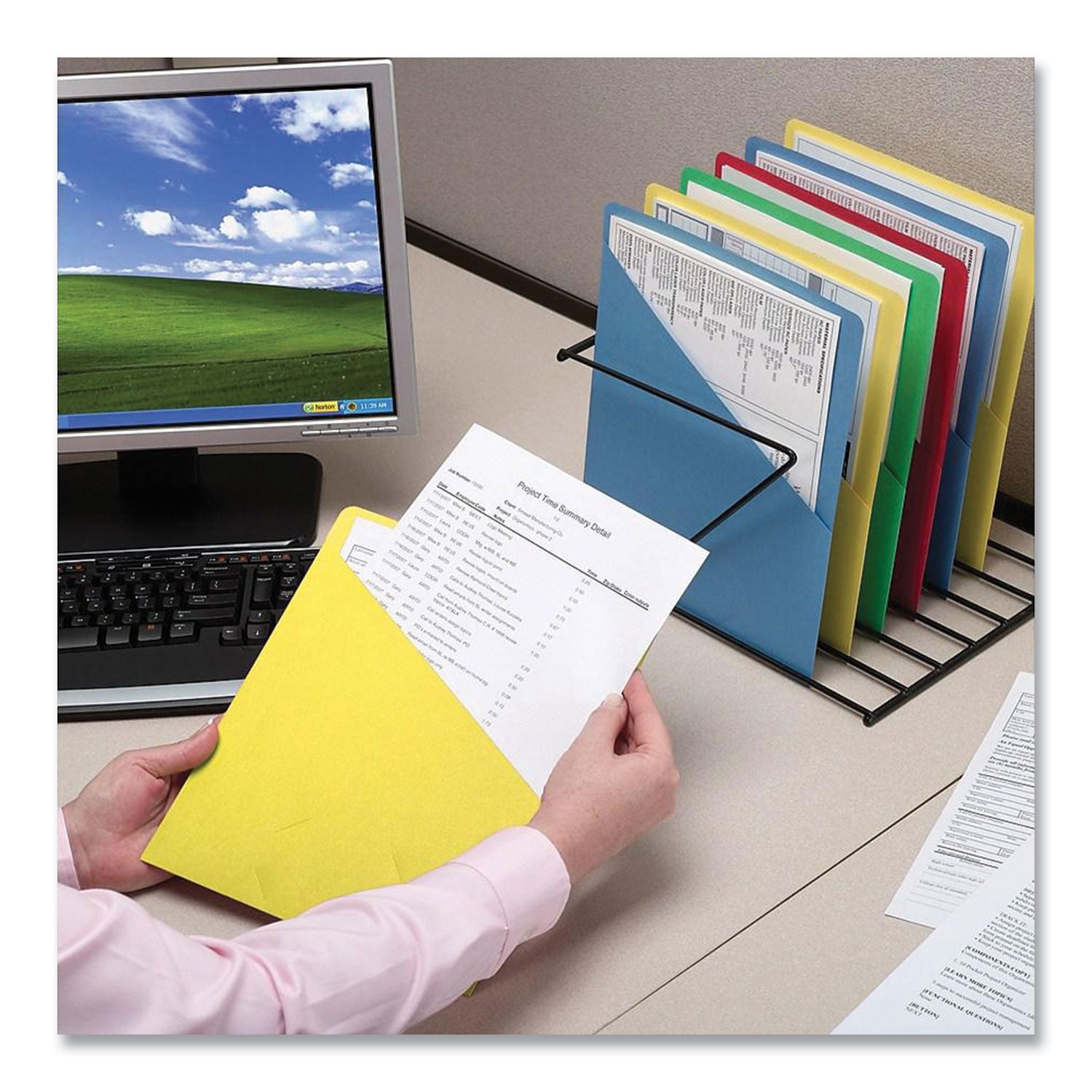 Smead File Jackets, Letter Size, Yellow, 25/pack