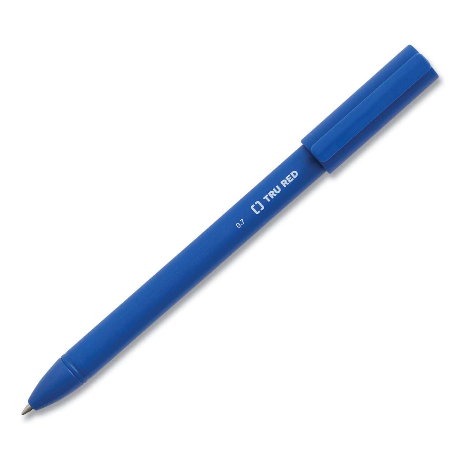 TRU RED™ Quick Dry Gel Pen, Stick, Medium 0.7 Mm, Blue Ink, Blue Barrel, 5/pack