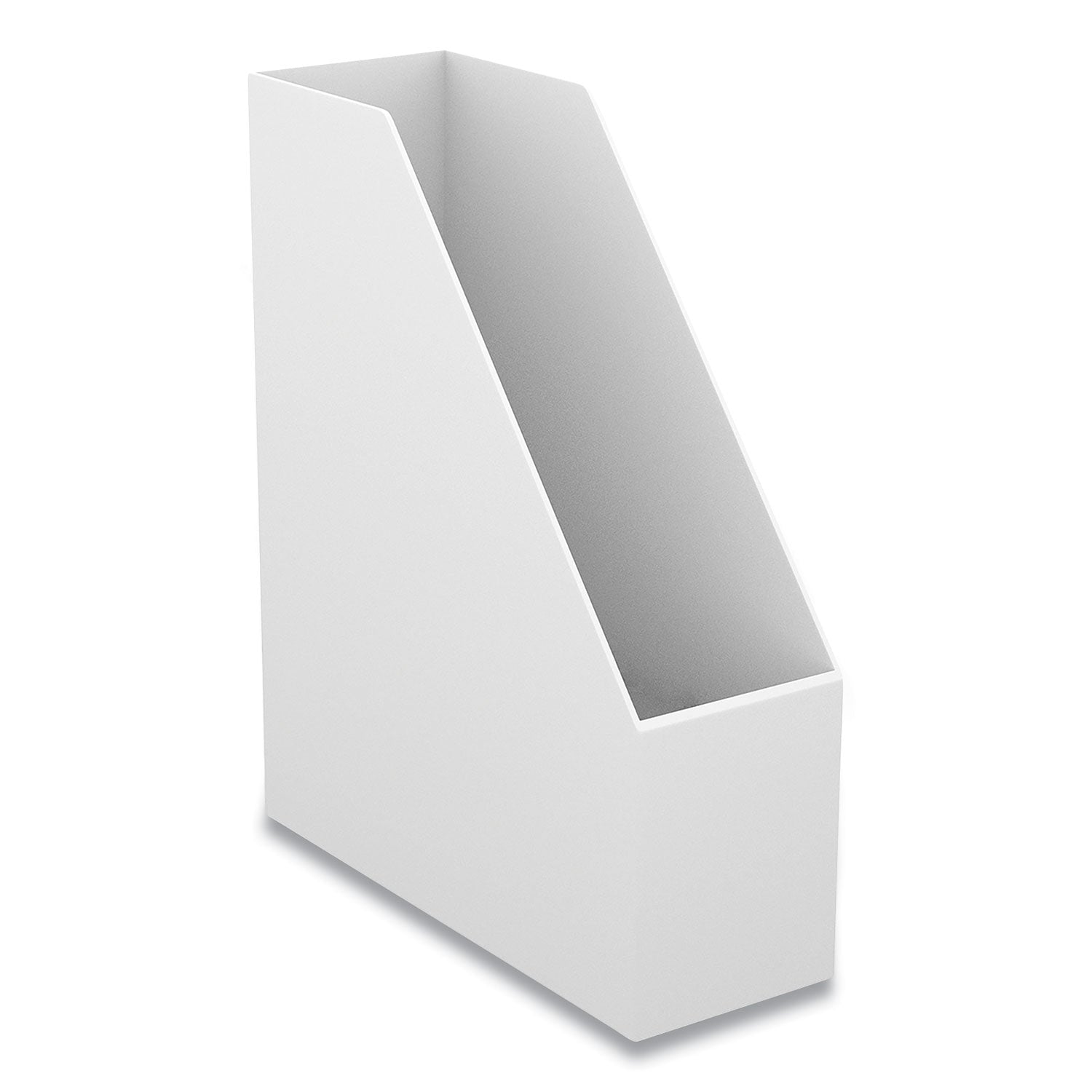 TRU RED™ Plastic Magazine File, 3.66 X 10.3 X 12.51, White