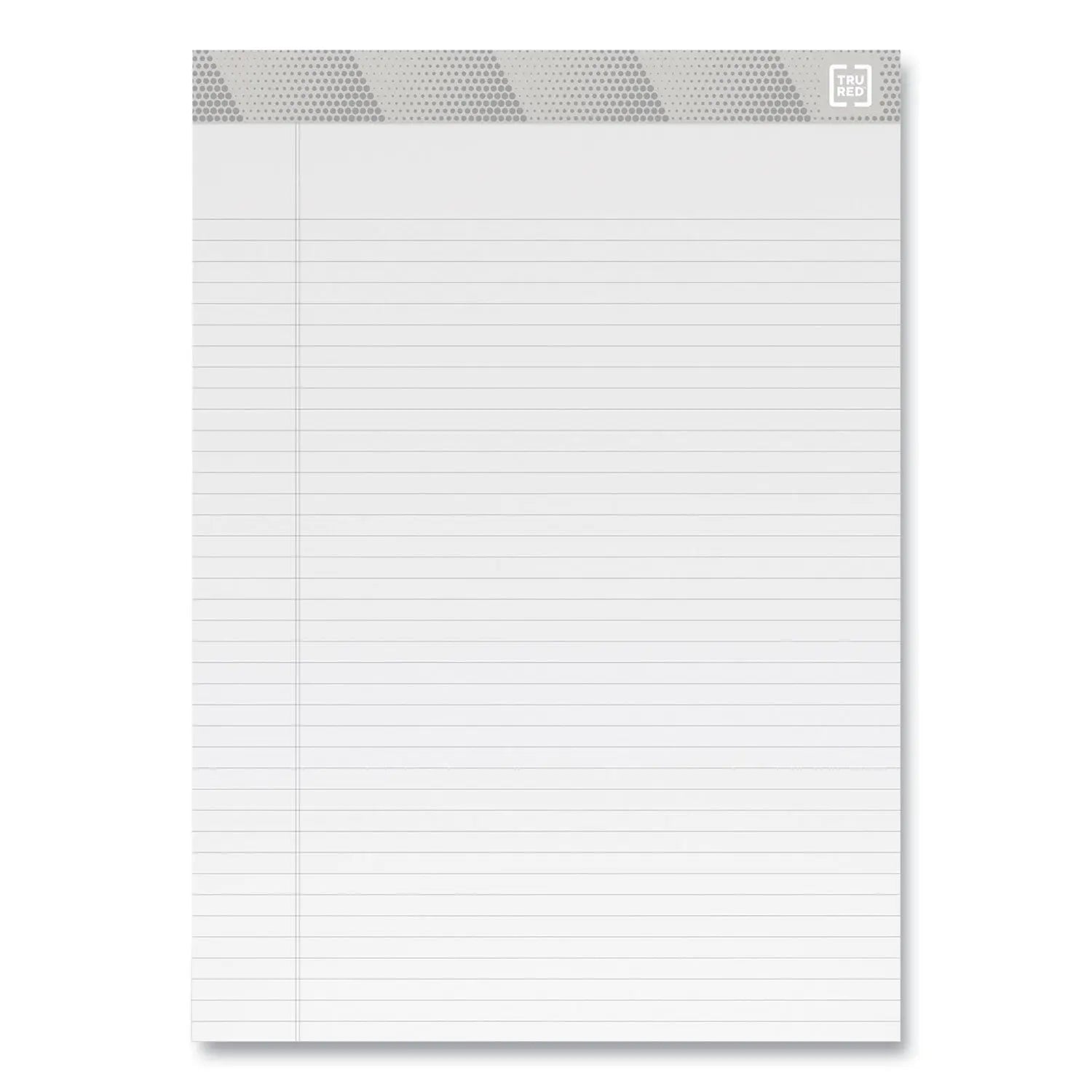 Notepads, Narrow Rule, 50 White 8.5 x 11.75 Sheets, 12/Pack TRU RED™ Flipcost