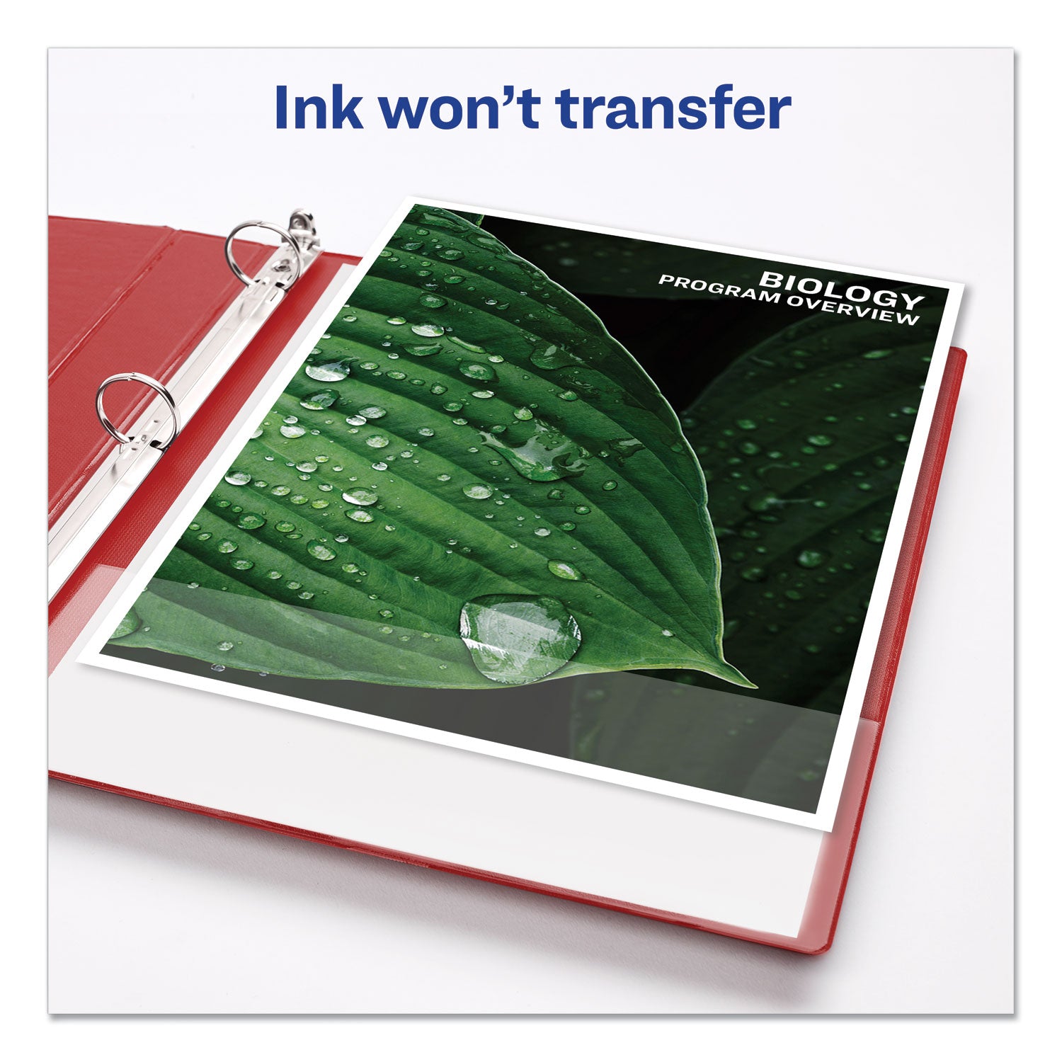 Avery® Durable Non-View Binder With Durahinge And Slant Rings, 3 Rings, 2" Capacity, 11 X 8.5, Red