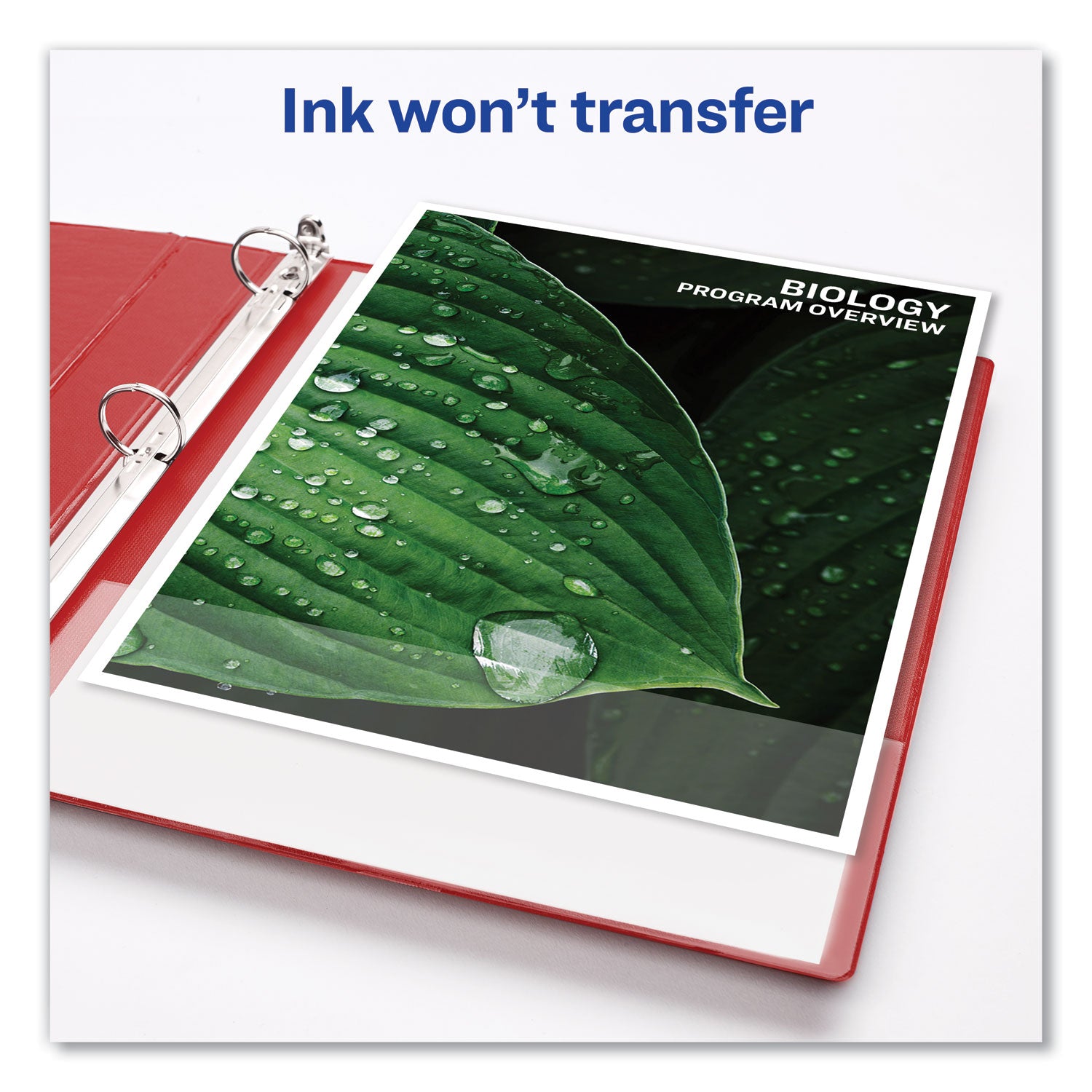 Avery® Economy Non-View Binder With Round Rings, 3 Rings, 1" Capacity, 11 X 8.5, Red, (3310)