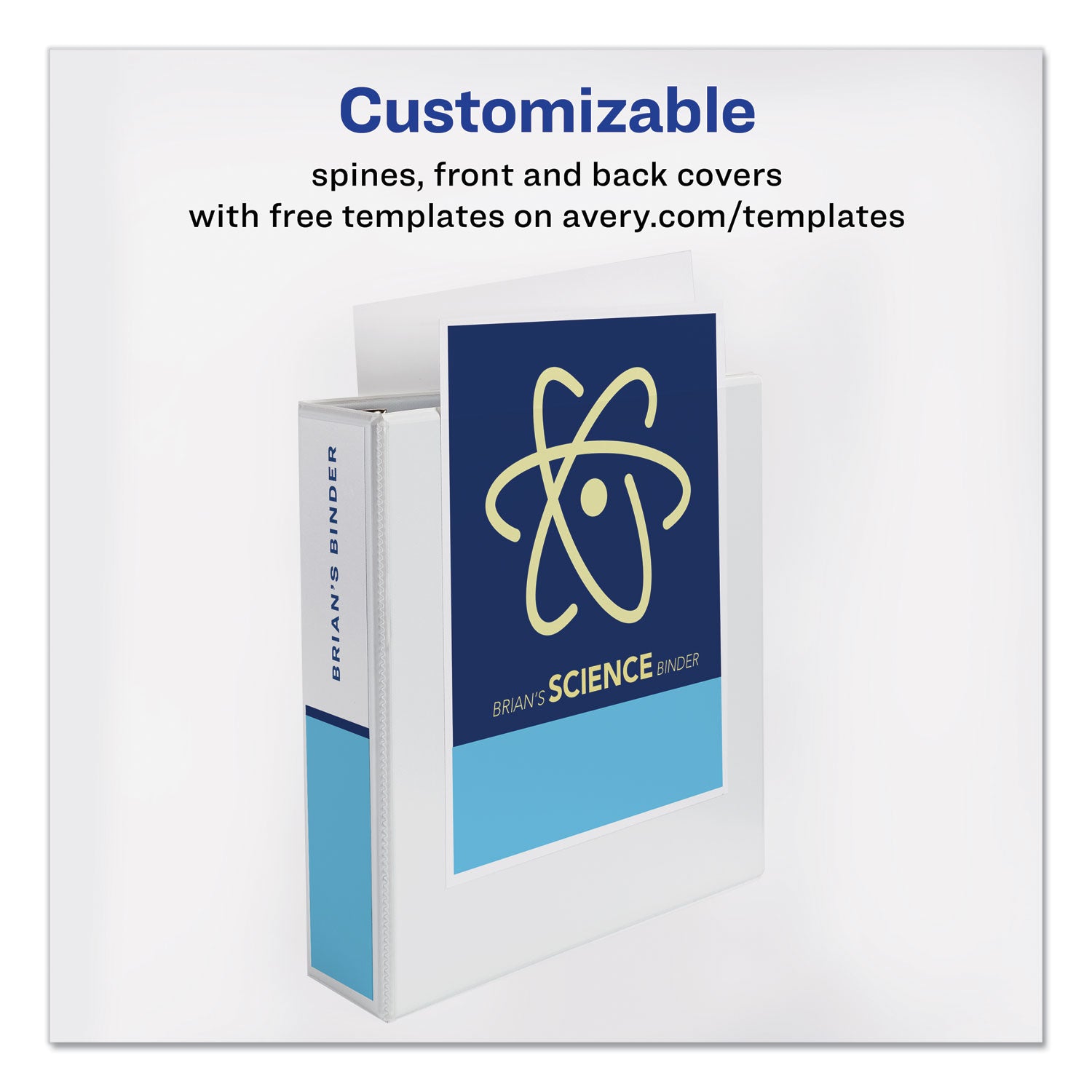 Avery® Economy View Binder With Round Rings , 3 Rings, 2" Capacity, 11 X 8.5, White, (5731)