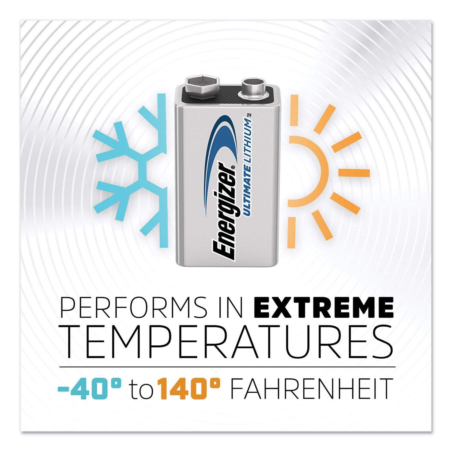 Energizer® Ultimate Lithium 9v Batteries