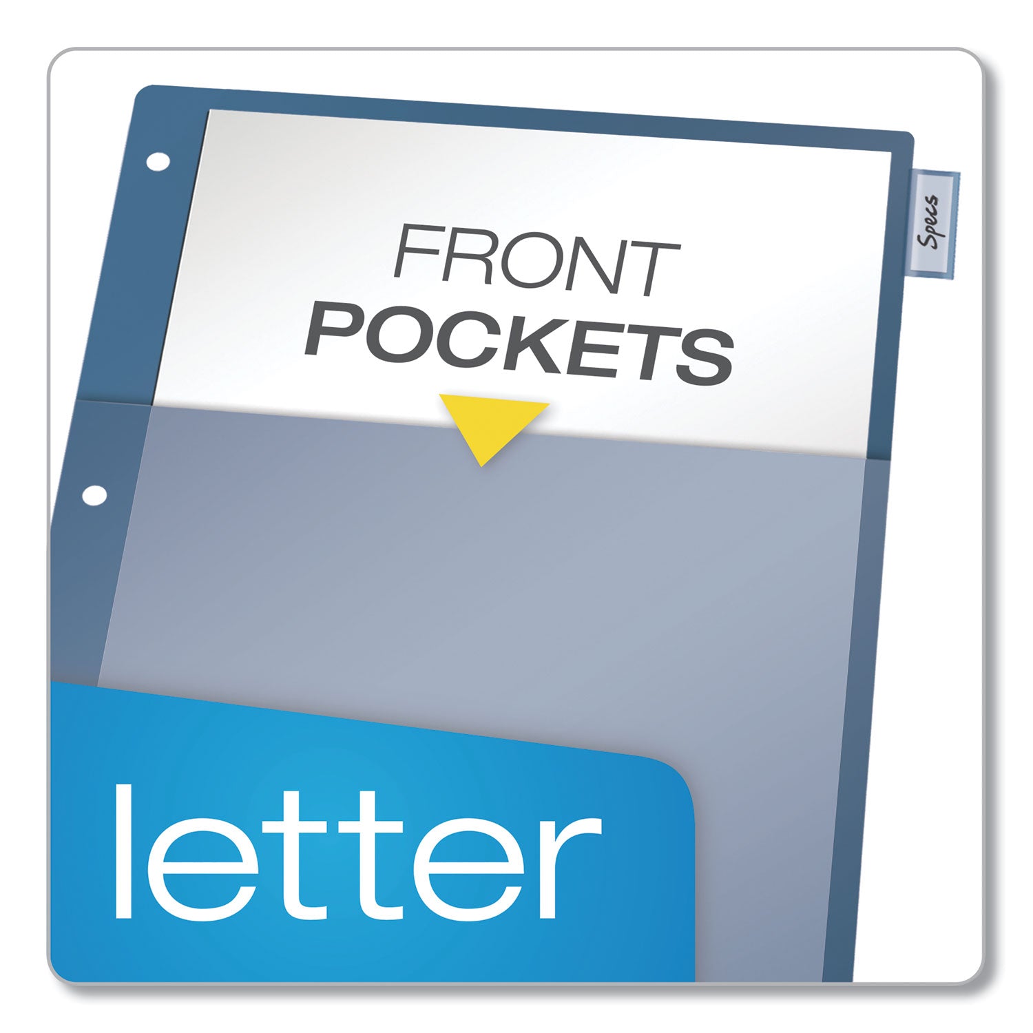 Cardinal® Poly 1-Pocket Index Dividers, 8-Tab, 11 x 8.5, Assorted