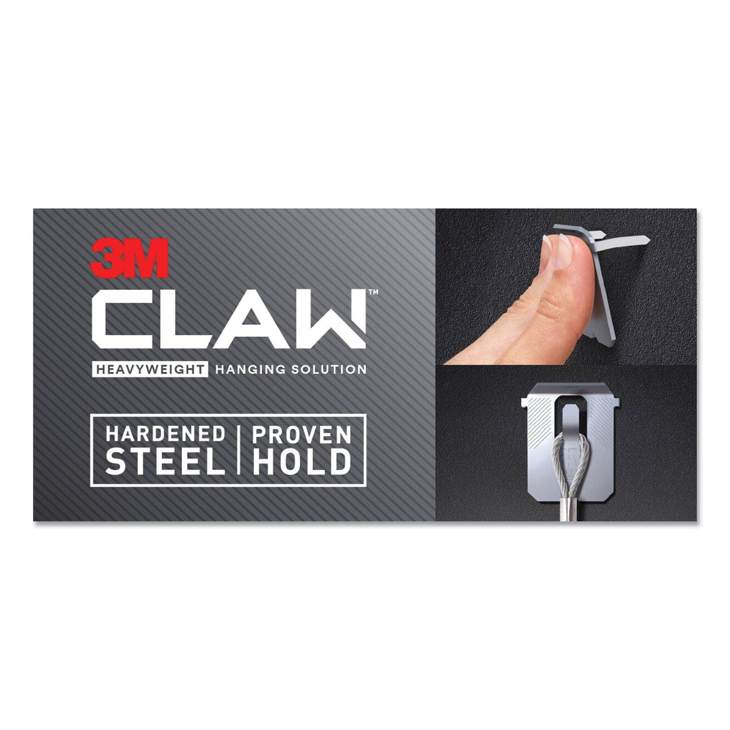 3M™ Claw Drywall Picture Hanger, Stainless Steel, 25 lb Capacity, 4 Hooks and 4 Spot Markers,