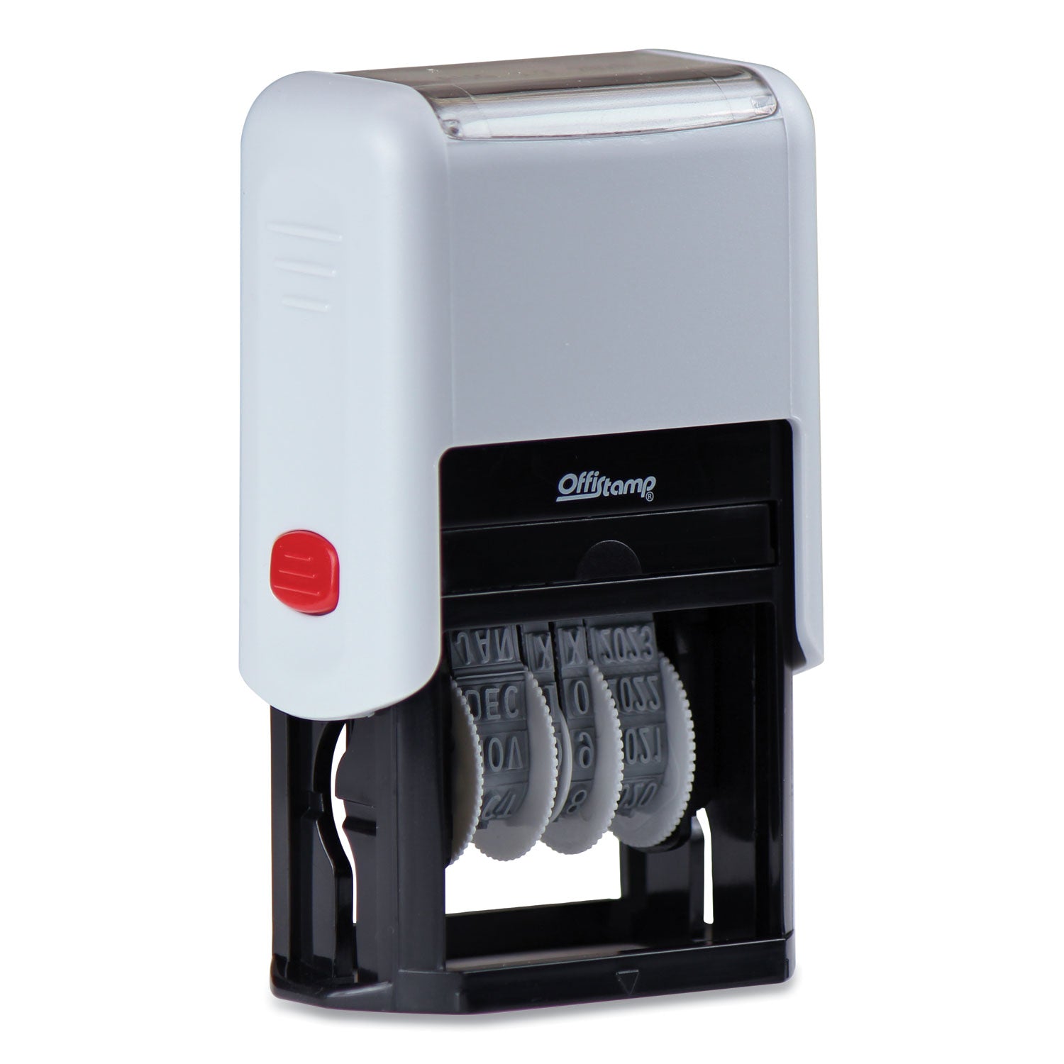 Offistamp® Self-Inking Date Stamp, 5 Years, 1" X 0.38", Black Ink