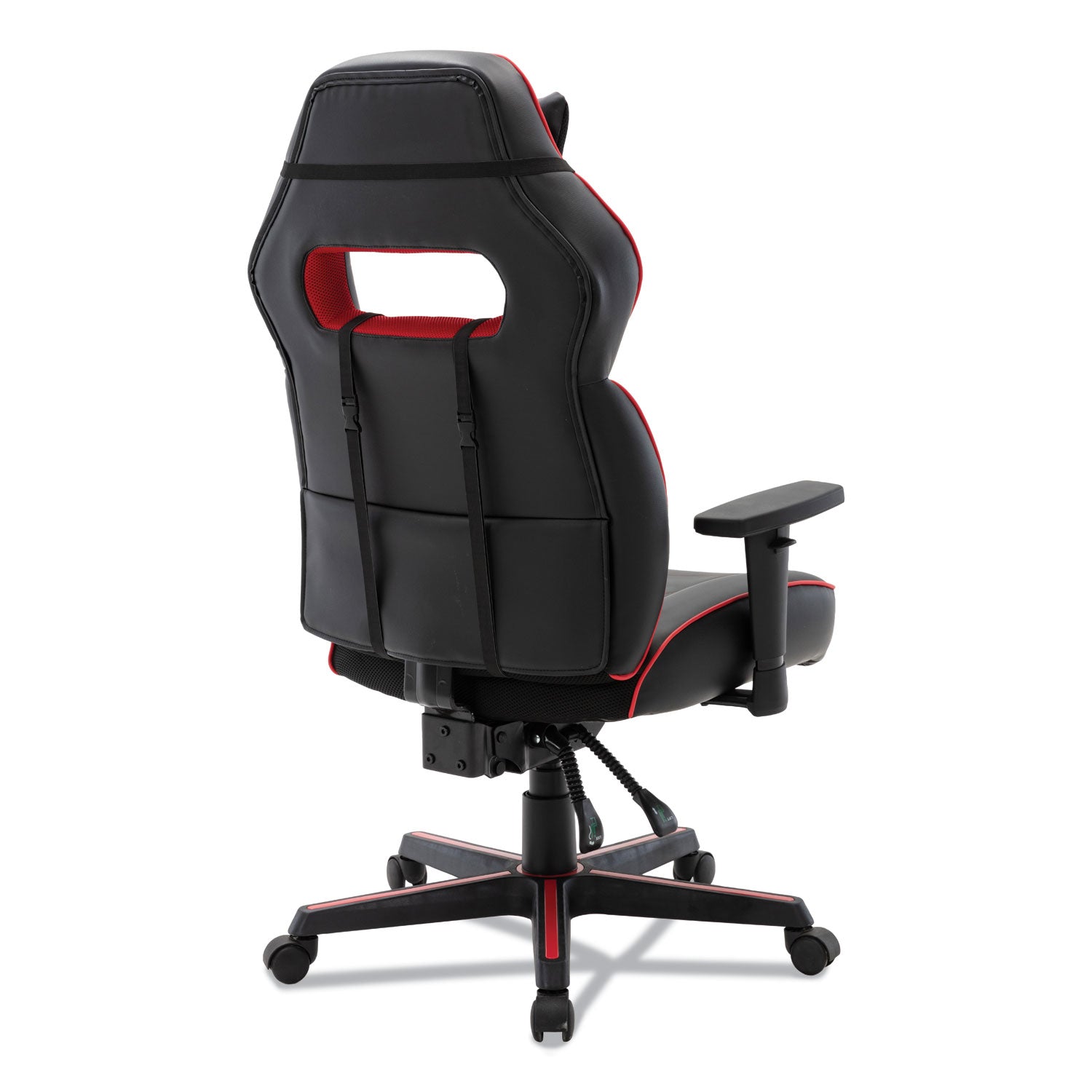 Alera® Racing Style Ergonomic Gaming Chair, Supports 275 Lb, 15.91" To 19.8" Seat Height, Black/red Trim Seat/back, Black/red Base