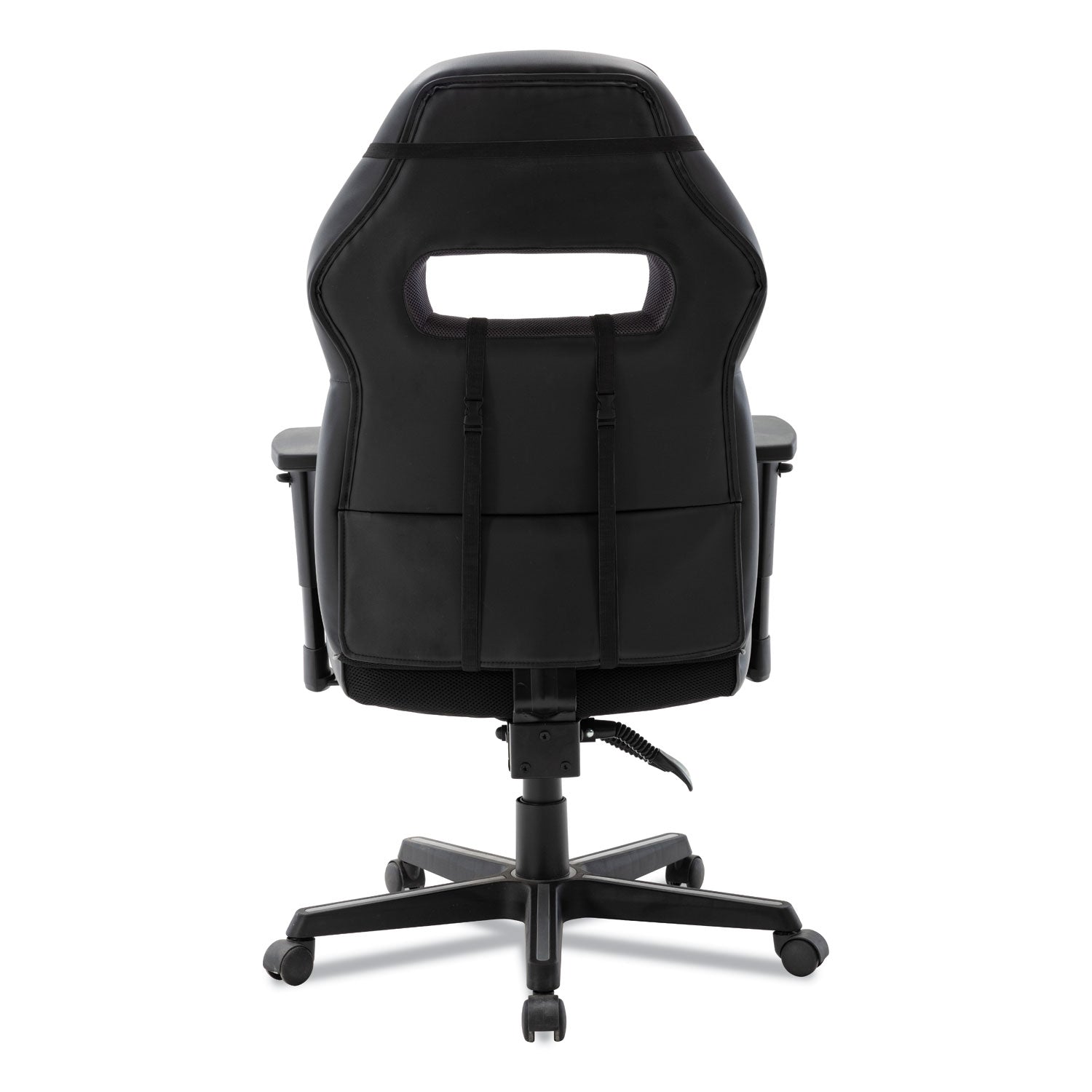 Alera® Racing Style Ergonomic Gaming Chair, Supports 275 Lb, 15.91" To 19.8" Seat Height, Black/gray Trim Seat/back, Black/gray Base