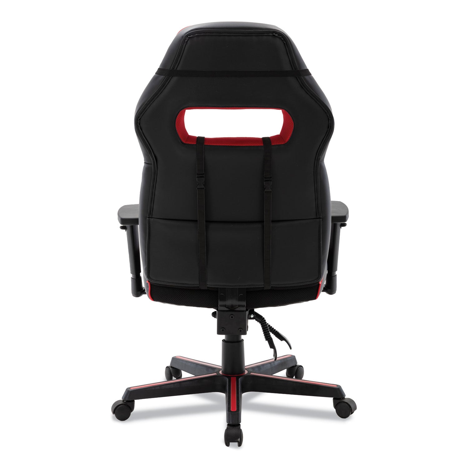 Alera® Racing Style Ergonomic Gaming Chair, Supports 275 Lb, 15.91" To 19.8" Seat Height, Black/red Trim Seat/back, Black/red Base