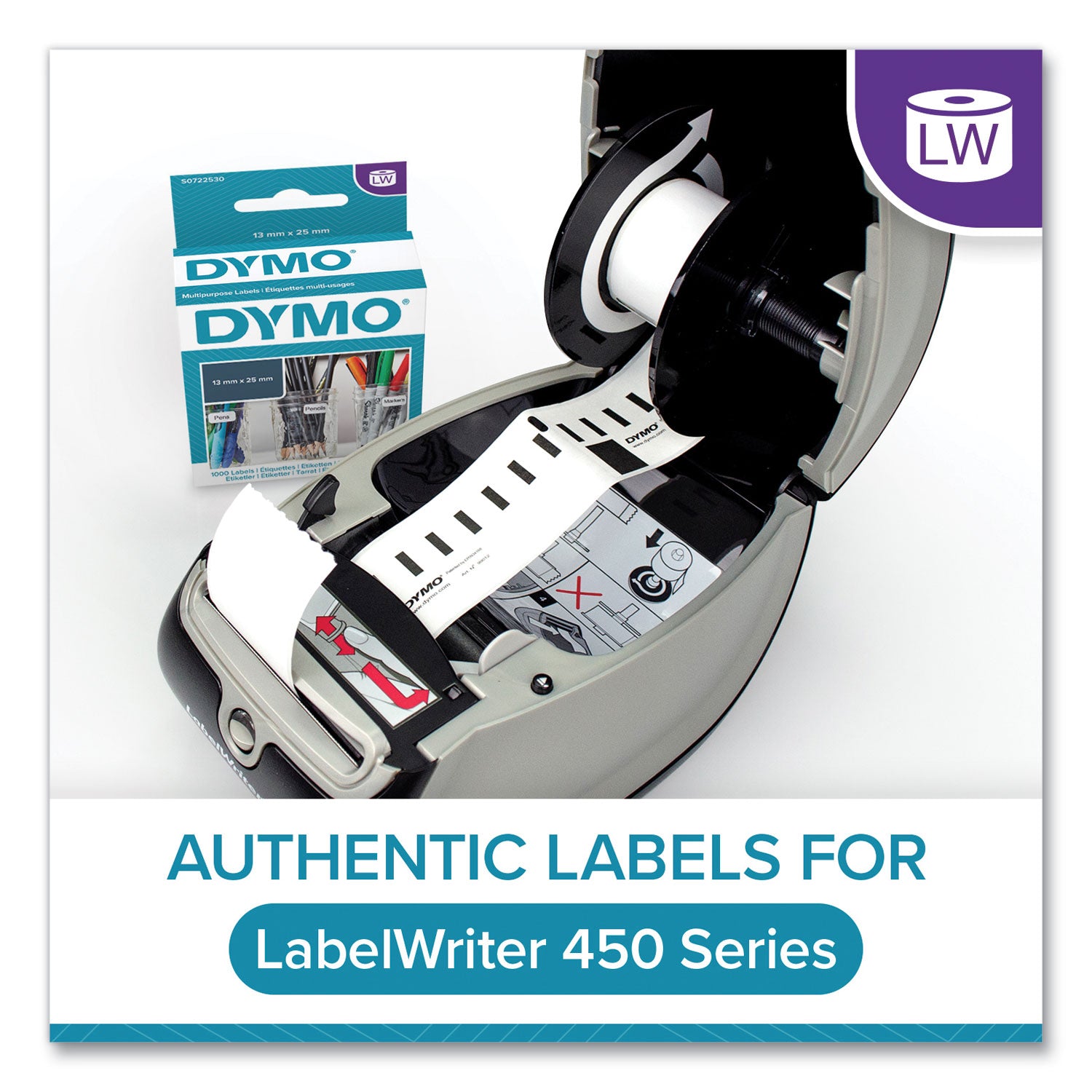 DYMO® Labelwriter Wireless Black Label Printer, 71 Labels/min Print Speed, 5 X 8 X 4.78