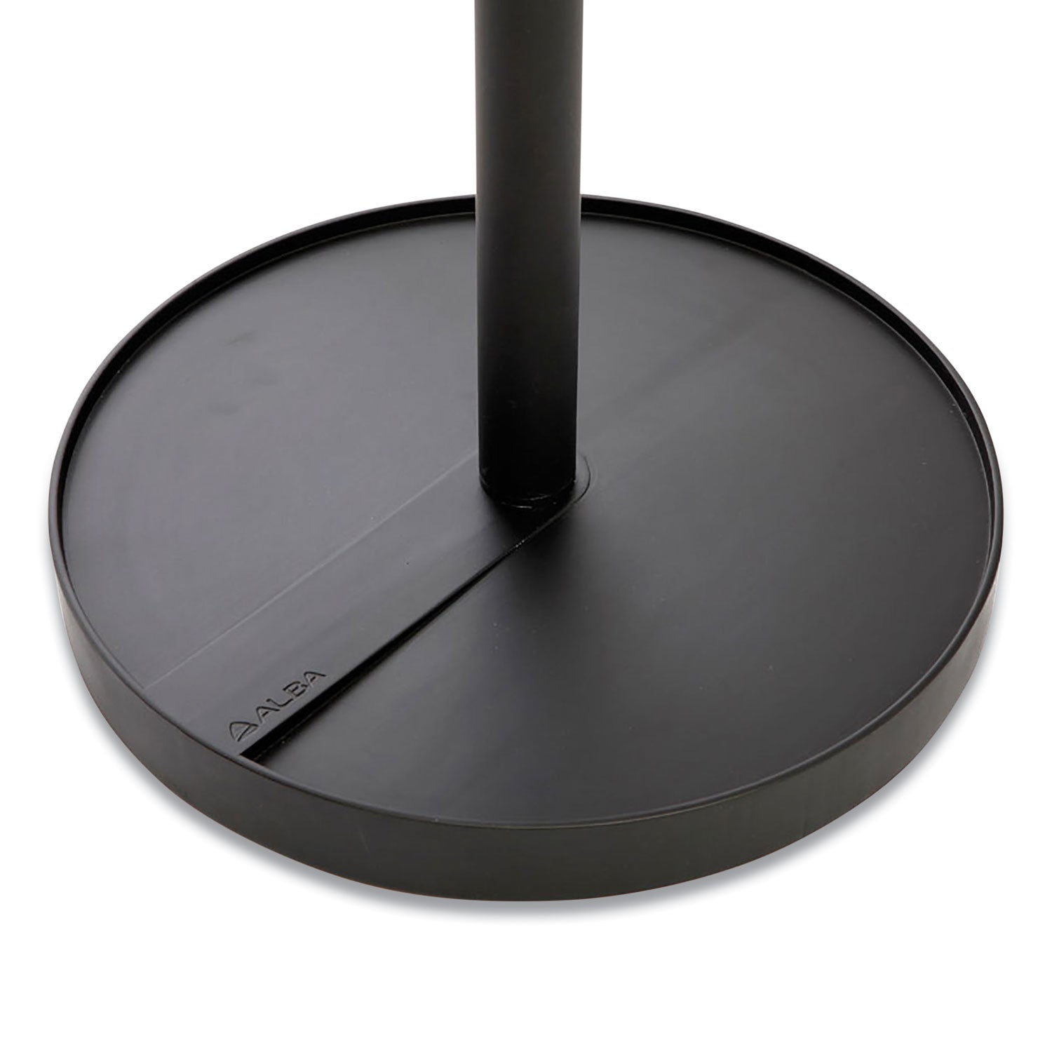 Alba™ Stan3 Steel Coat Rack, Stand Alone Rack, Eight Knobs, 15w X 15d X 69.3h, Black