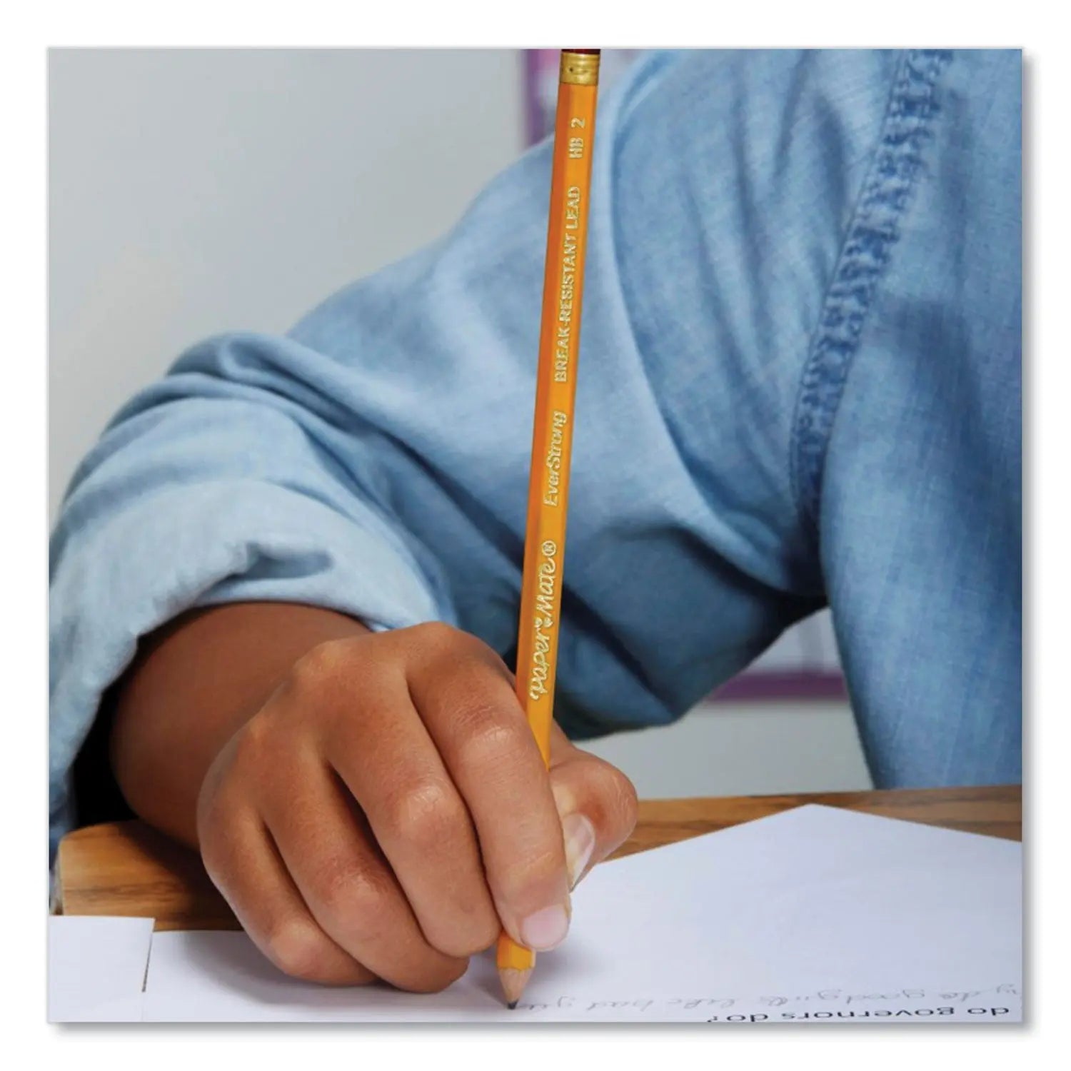 EverStrong #2 Pencils, HB (#2), Black Lead, Gold Barrel, Dozen Paper Mate® Flipcost