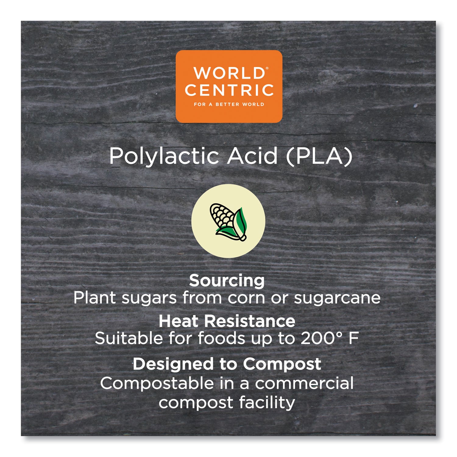 World Centric® PLA Lids for Fiber Bowls, 7.5" Diameter x 1" h, Clear, Plastic, 300/Carton