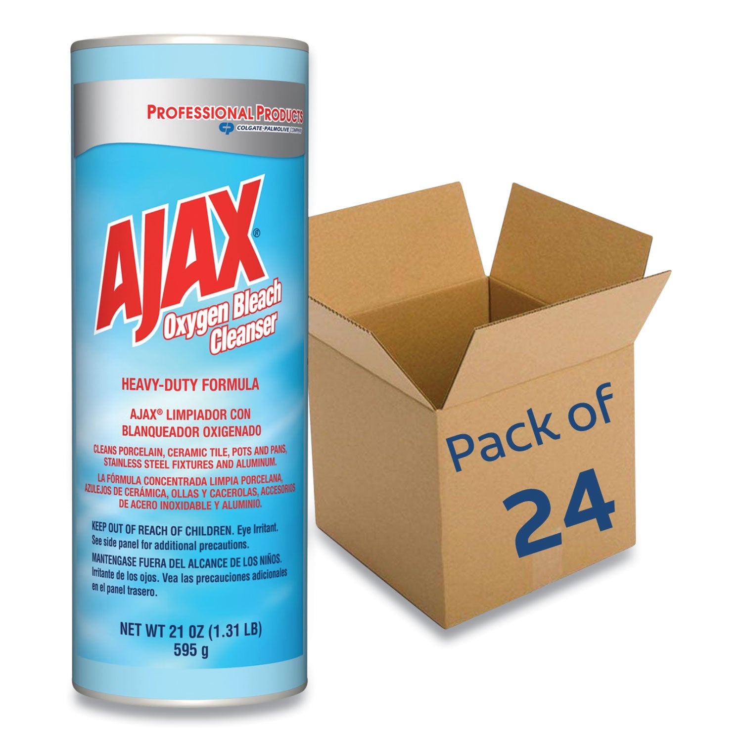 Ajax® Oxygen Bleach Powder Cleanser, 21oz Can, 24/carton