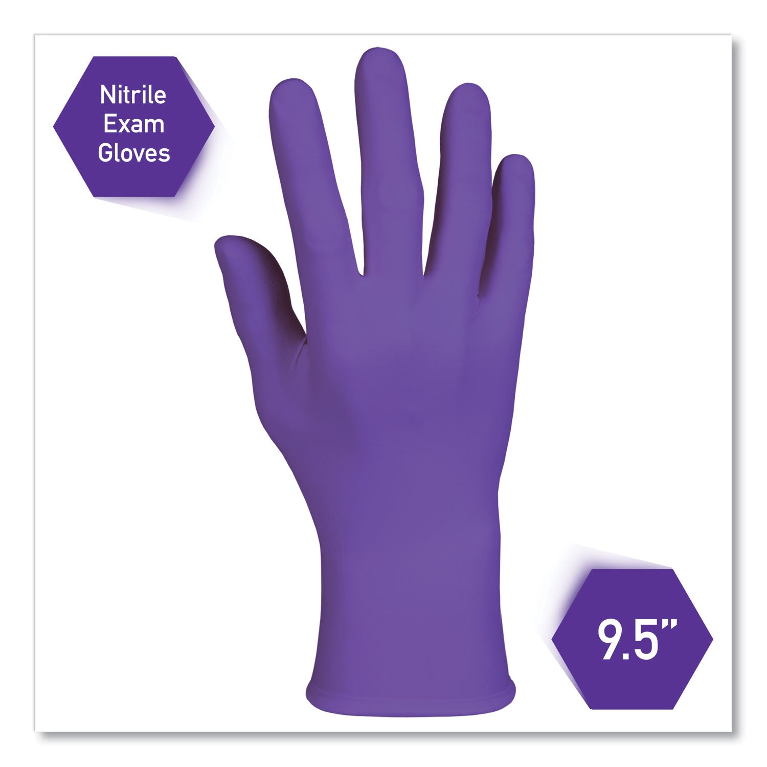 Kimtech™ PURPLE NITRILE Exam Gloves, 242 mm Length, Large, Purple, 1,000/Carton