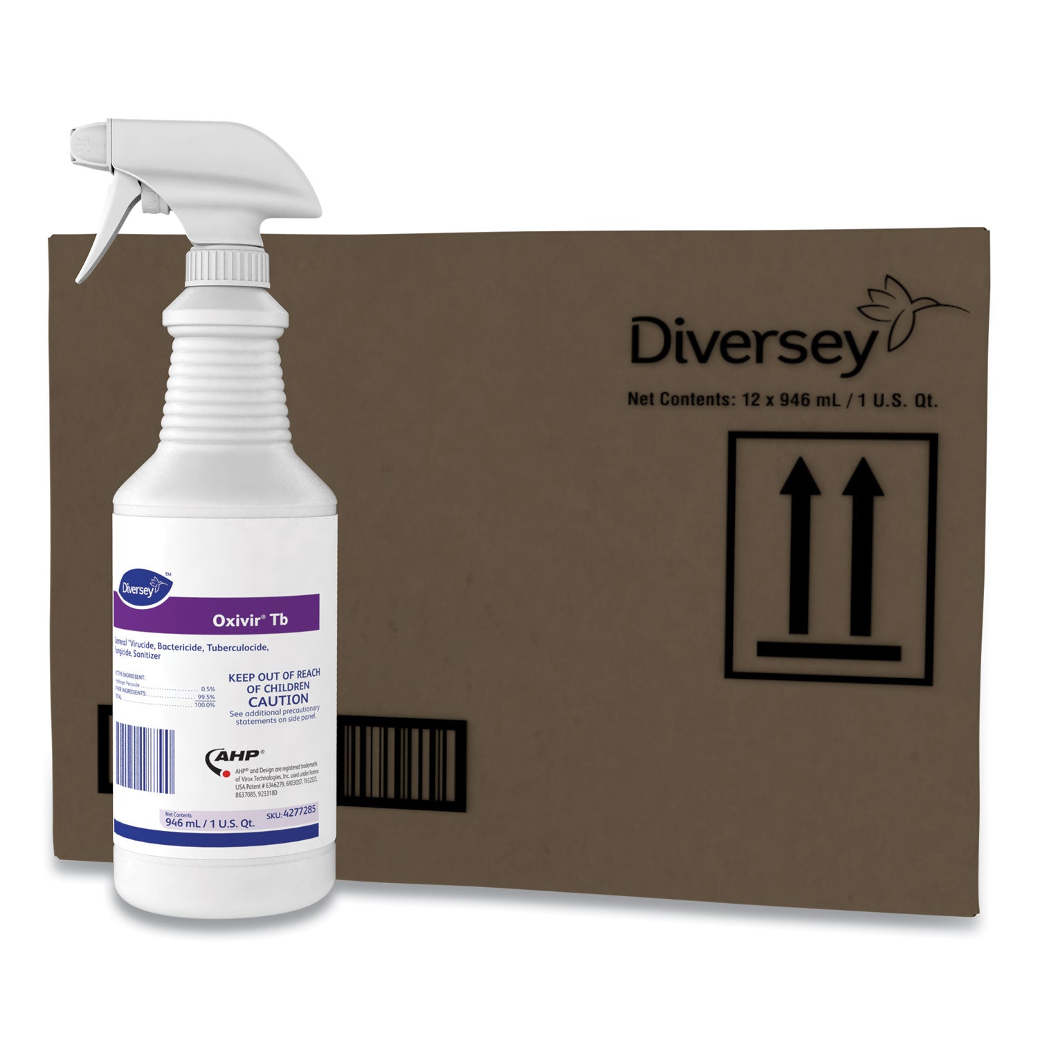 Diversey™ Oxivir Tb One-Step Disinfectant Cleaner, Liquid, 32 Oz