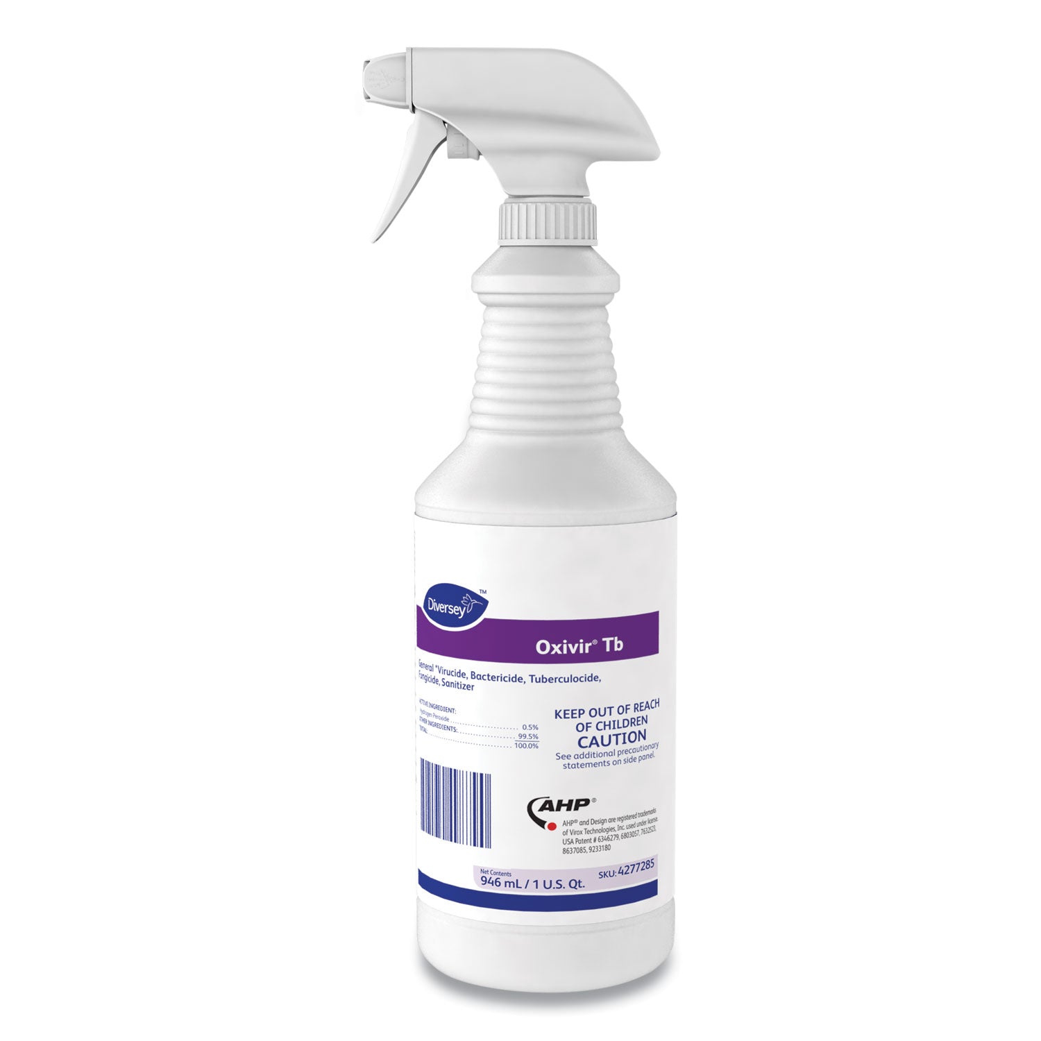 Diversey™ Oxivir Tb One-Step Disinfectant Cleaner, 32 Oz Bottle, 12/carton