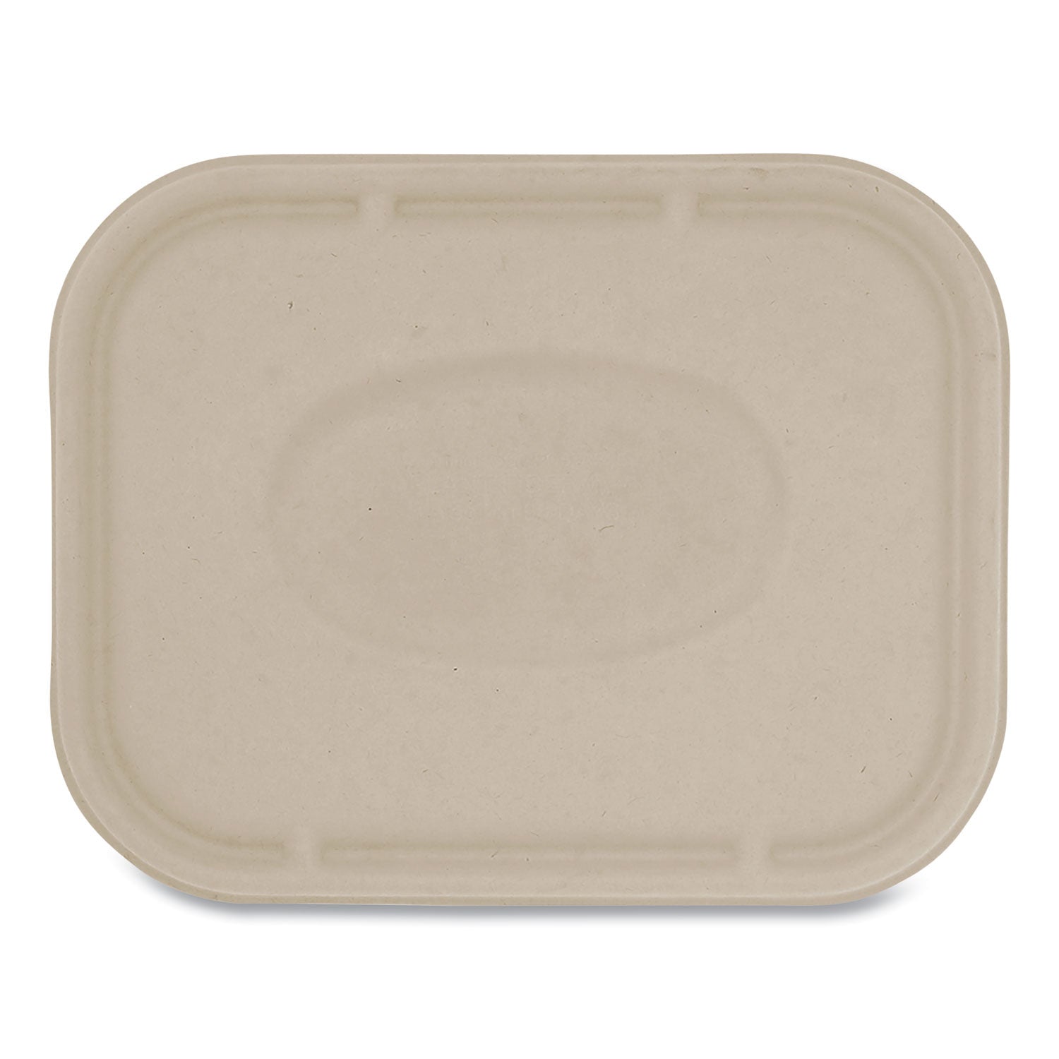 Fiber Lids for Fiber Containers, 7.8 x 10.1 x 0.5, Natural, Paper, 400/Carton