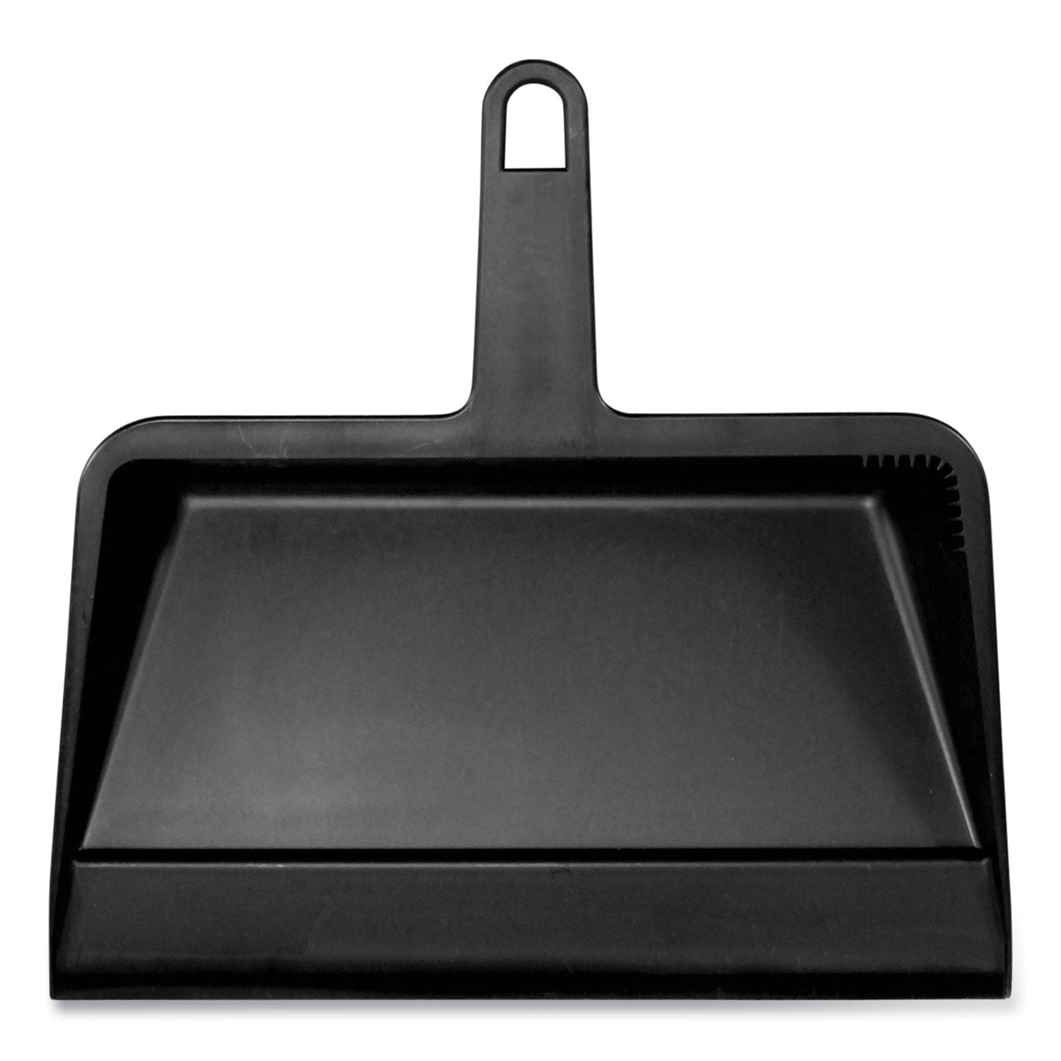 Impact® Heavy-Duty Plastic Dust Pan, 12 X 12 X 4, Black