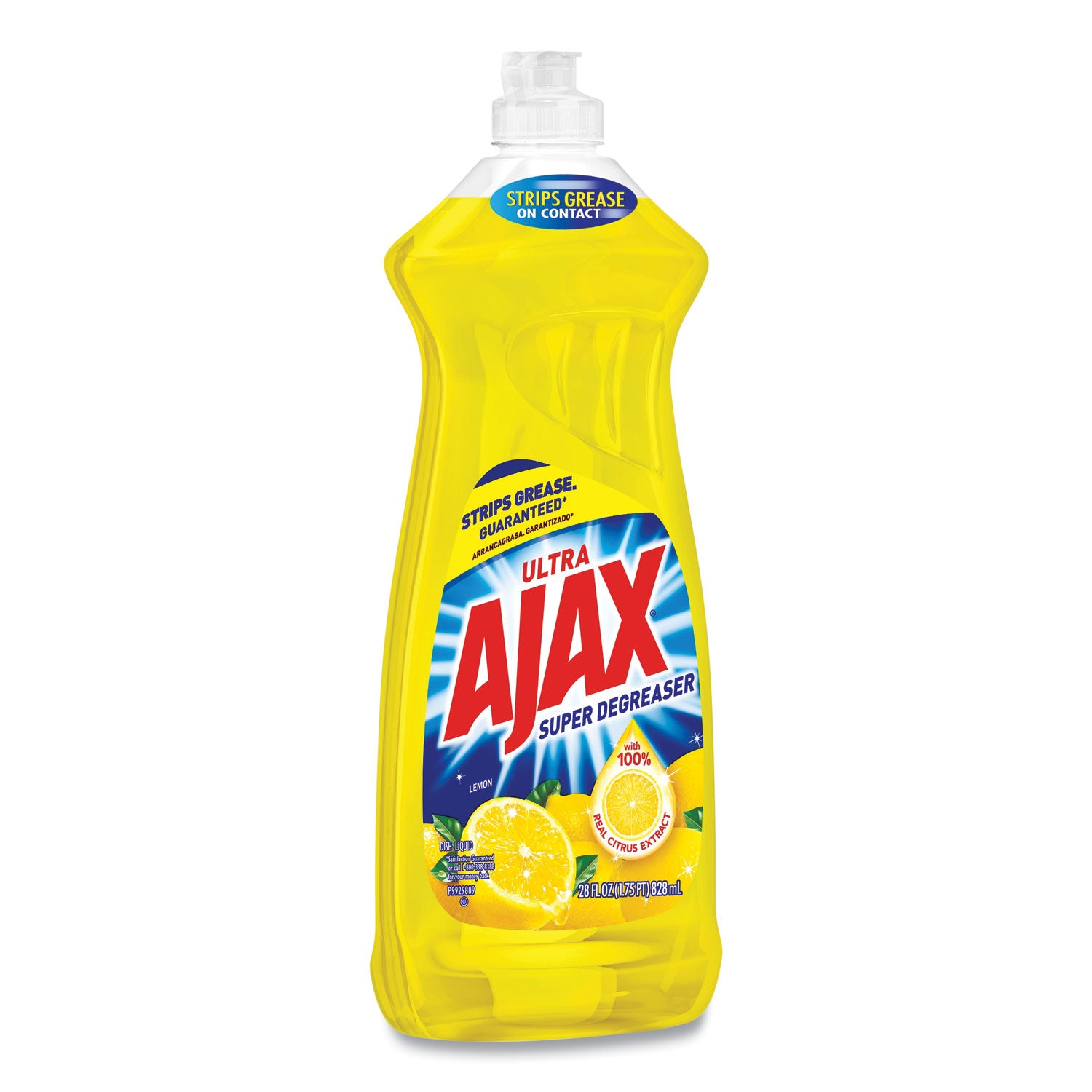 Ajax® Dish Detergent, Lemon Scent, 28 Oz Bottle, 9/carton