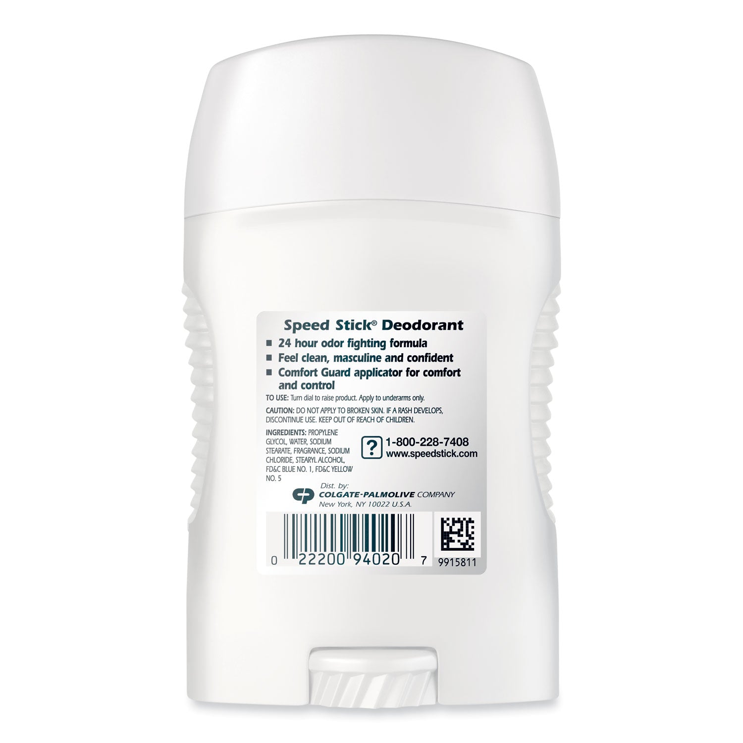 Speed Stick® Deodorant, Regular Scent, 1.8 Oz, White, 12/carton