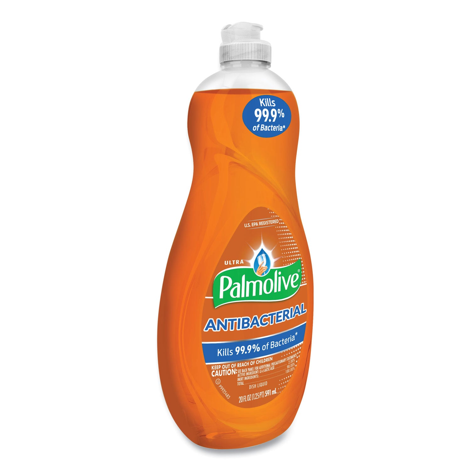 Palmolive® Ultra Antibacterial Dishwashing Liquid, 20 Oz Bottle, 9/carton