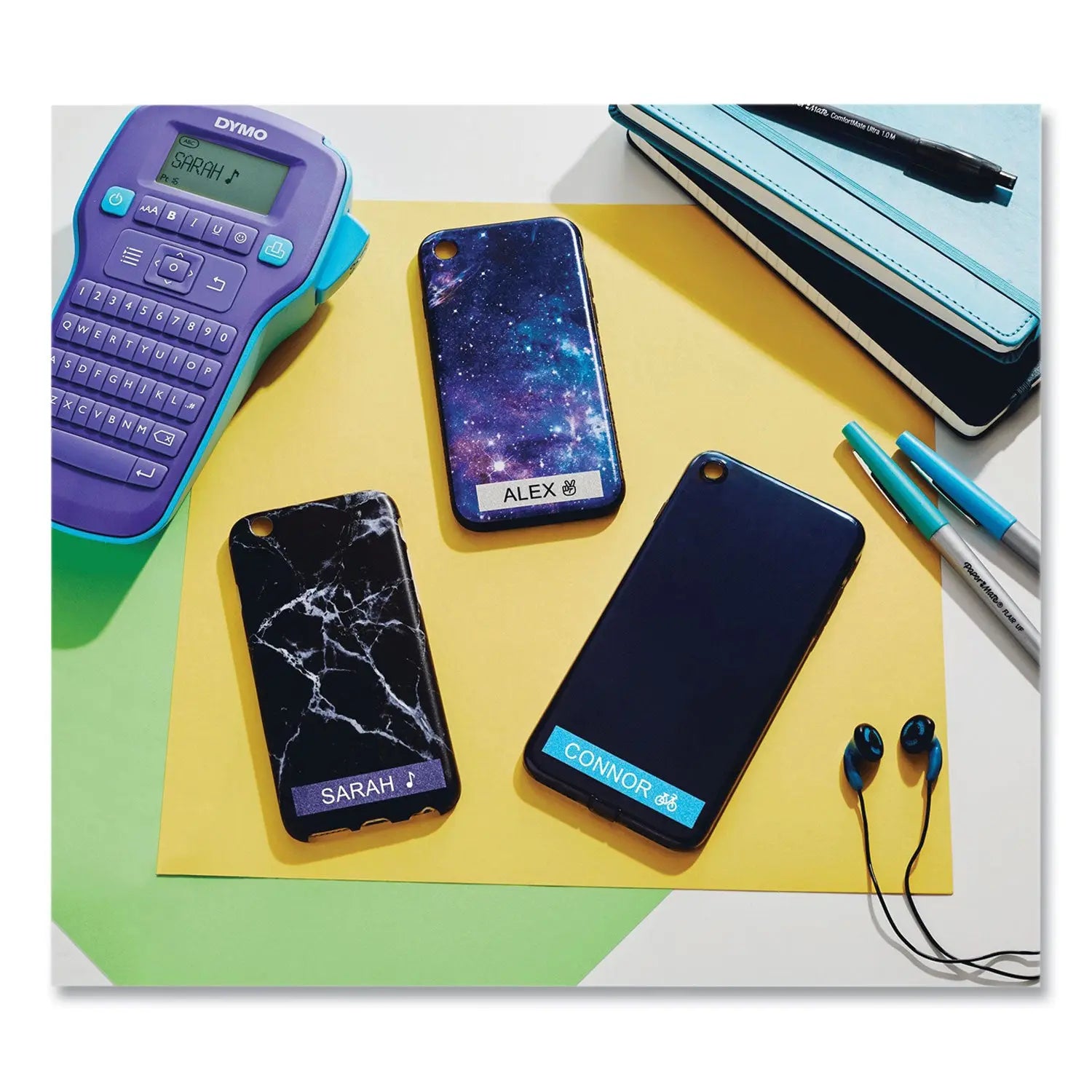 QuickFit Landscape Spreadsheet Round Ring View Binder, 3 Rings, 1.5" Capacity, 14 x 8.5, Black Stride Flipcost