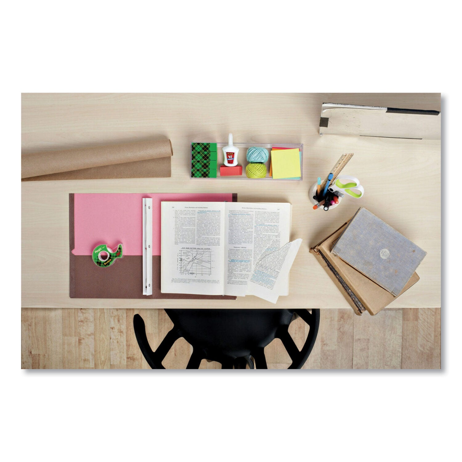 Scotch® Magic Tape In Handheld Dispenser, 1" Core, 0.5" X 66.66 Ft, Clear