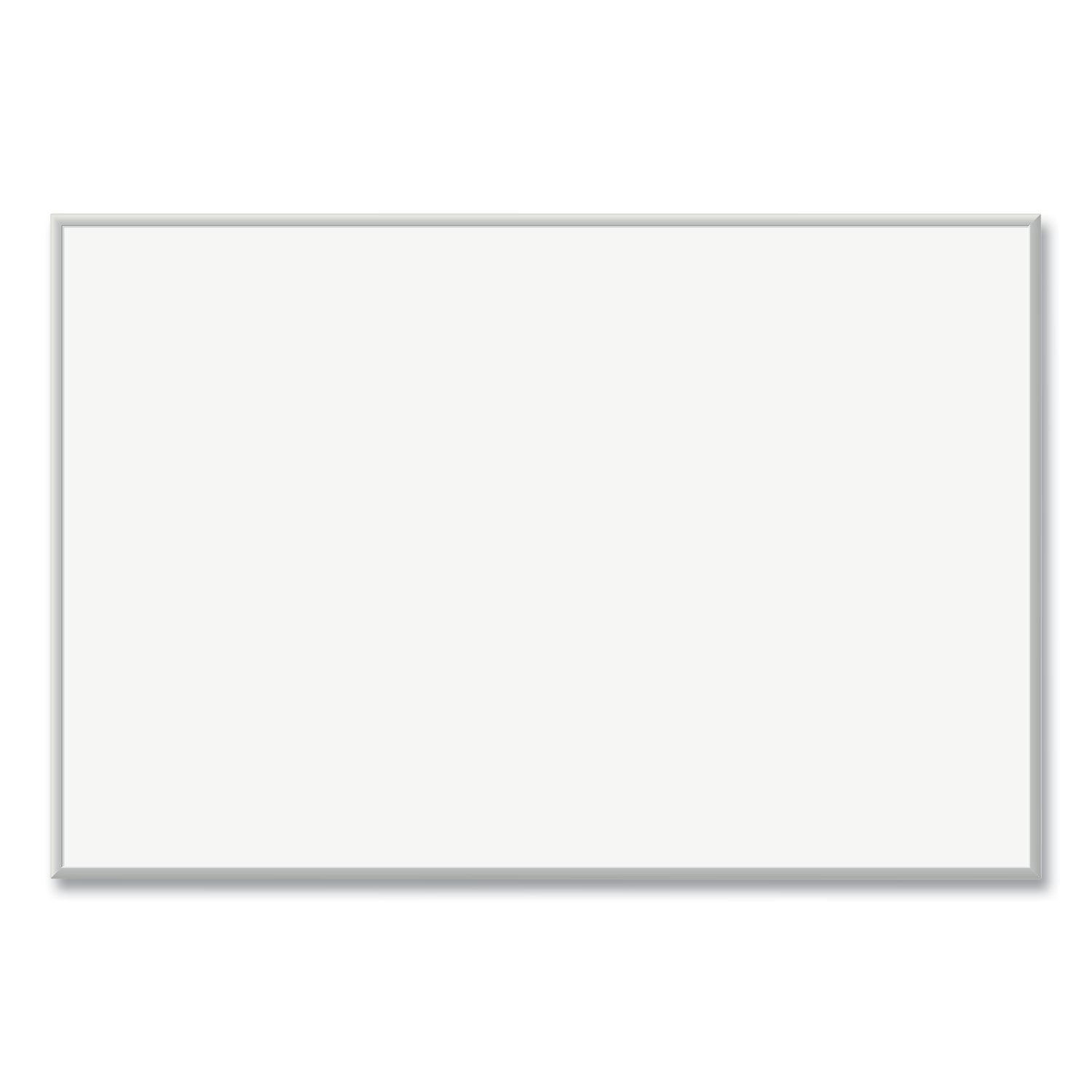 Magnetic Dry Erase Board with Aluminum Frame, 70 x 47, White Surface, Silver Frame