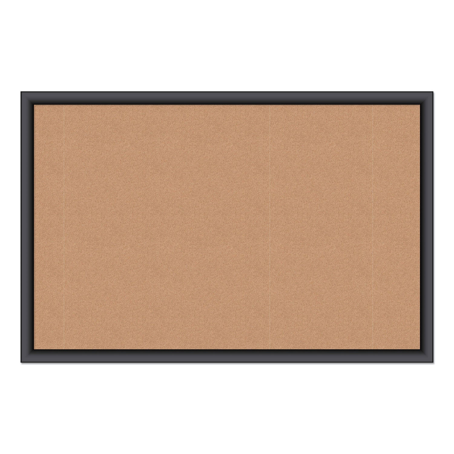 Cork Bulletin Board, 35 x 23, Tan Surface, Black Frame