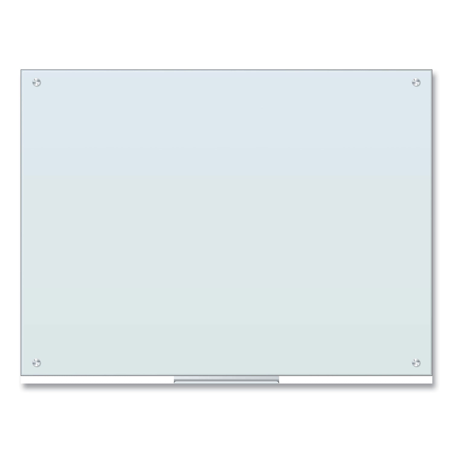 Glass Dry Erase Board, 47 x 35, White Surface