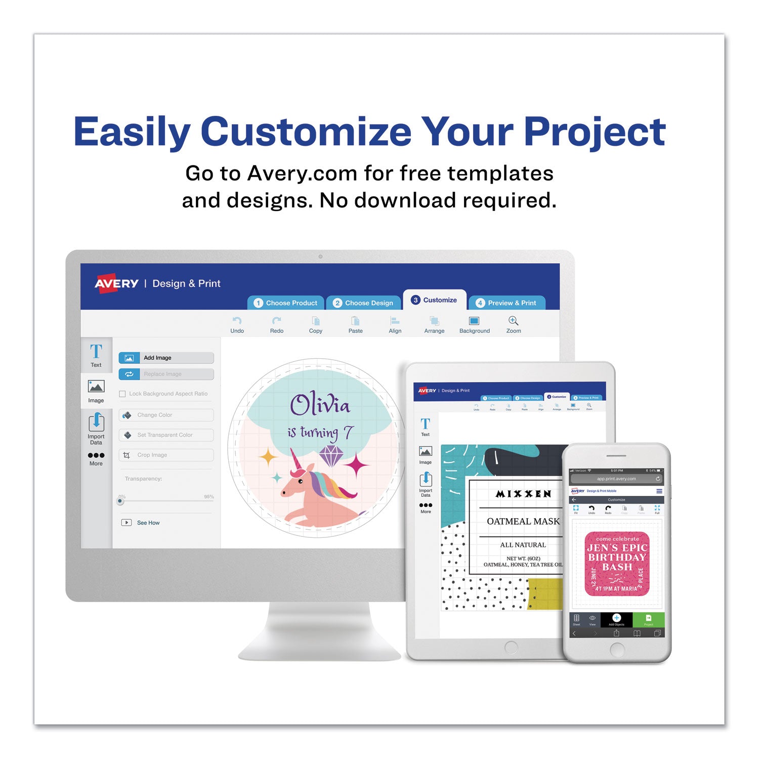 Avery® High-Visibility Permanent Laser ID Labels, 5.5 x 8.5, Neon Magenta, 200/Box