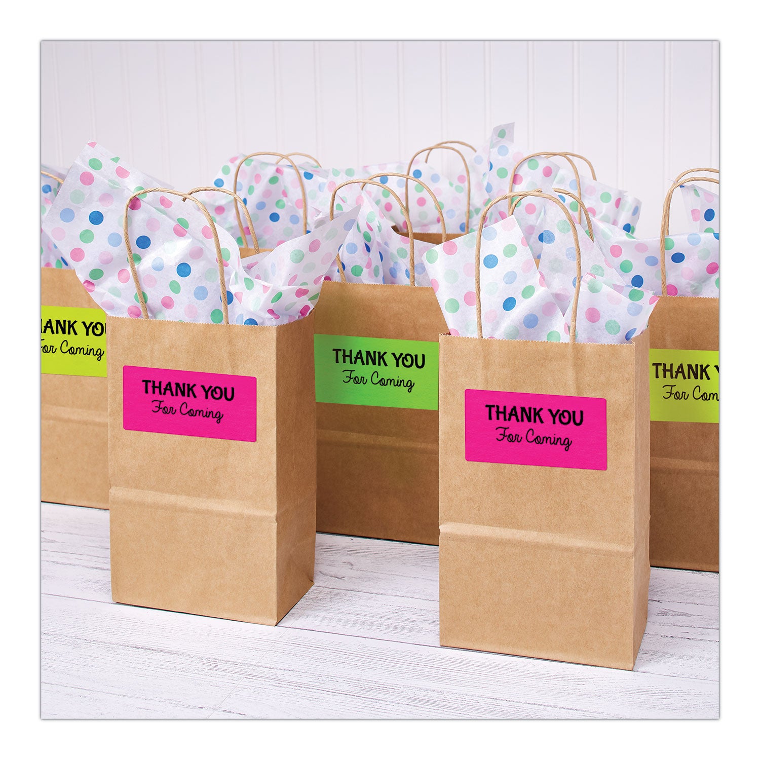 Avery® High-Visibility Permanent Laser ID Labels, 2 x 4, Neon Assorted, 500/Pack