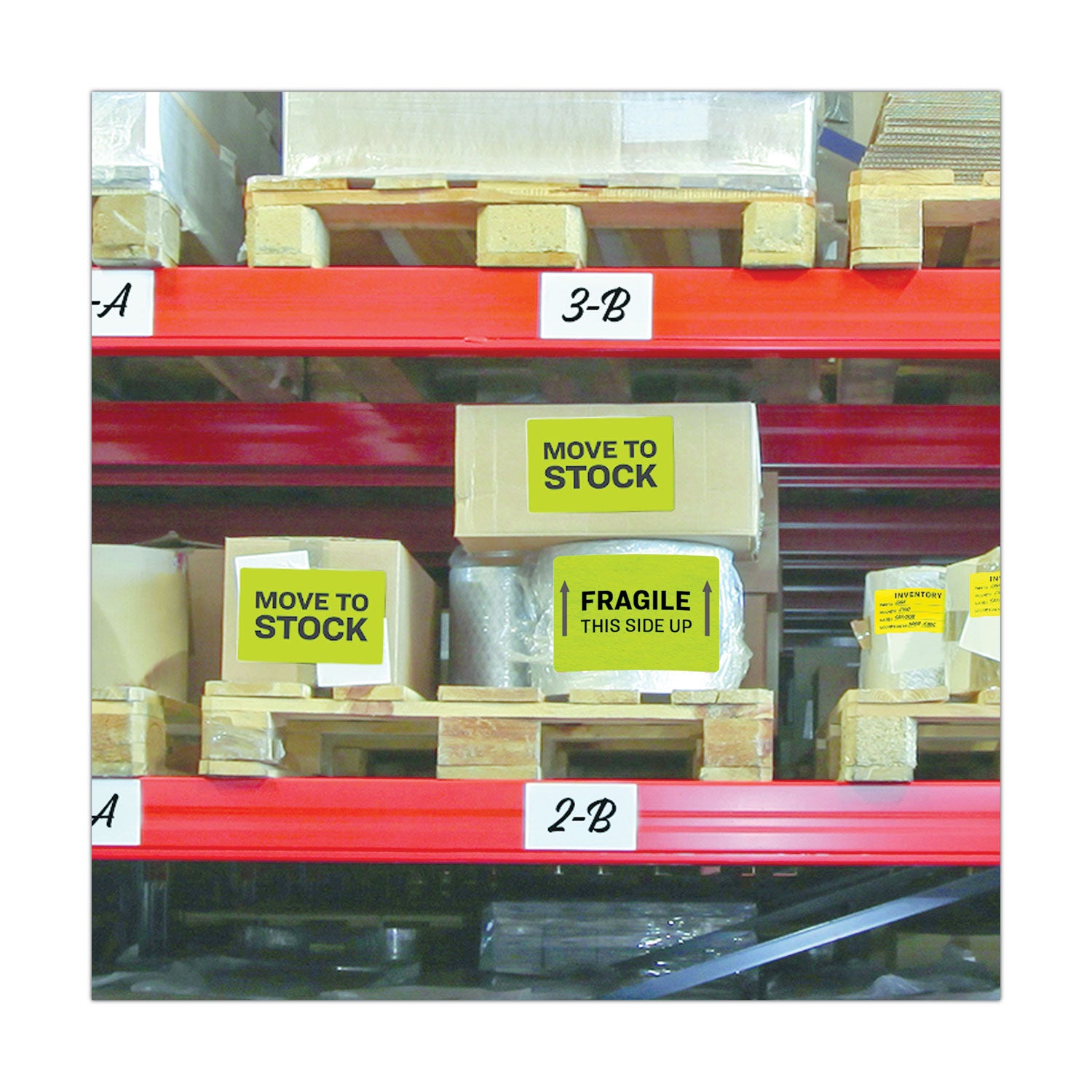 Avery® High-Visibility Permanent Laser ID Labels, 8.5 x 11, Neon Green, 100/Box